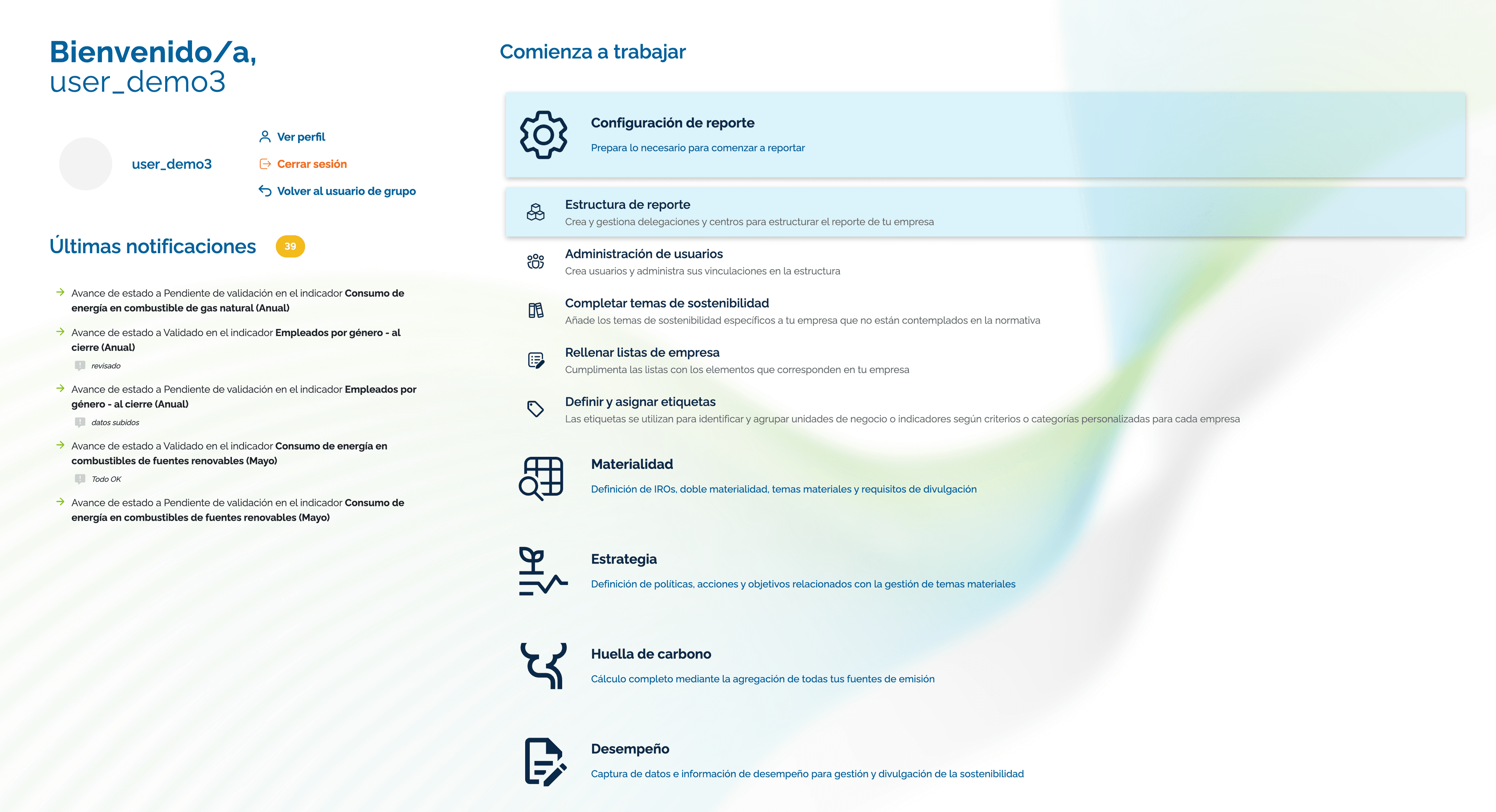 Step #73: Hagan clic en "Crea y gestiona delegaciones y centros para estructurar"