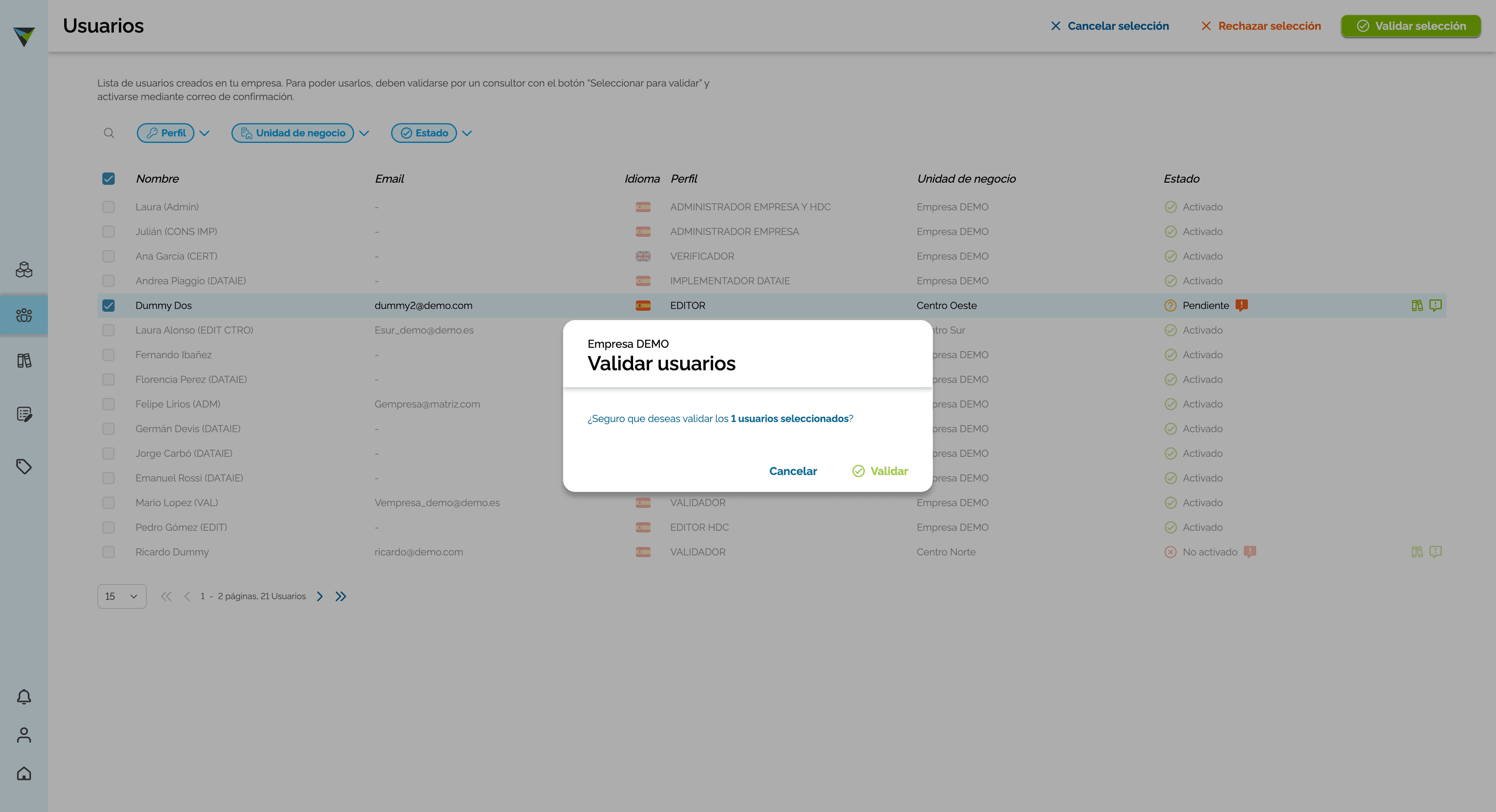 Step #81: Hagan clic en "Validar"