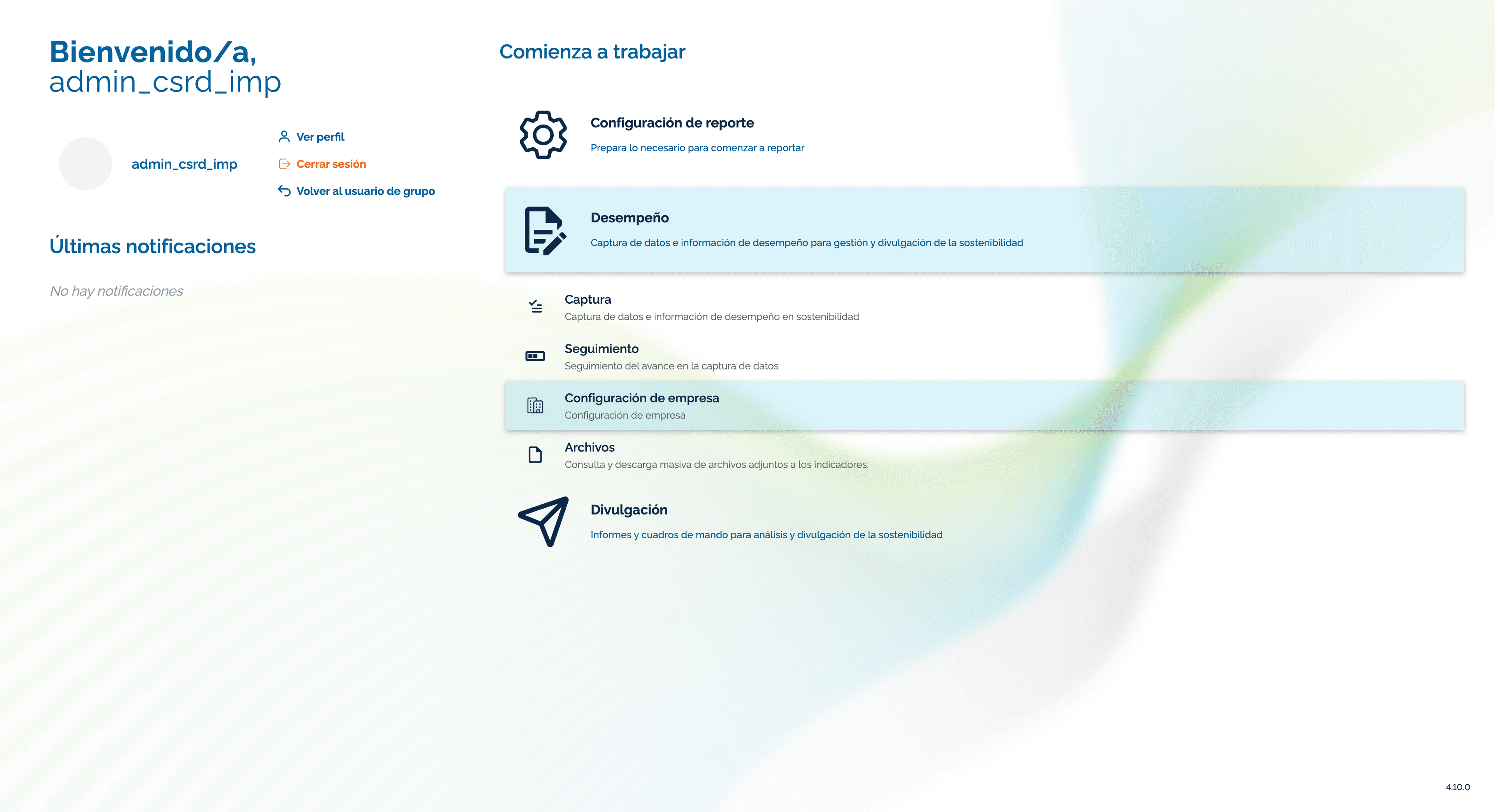 Step #49: Hagan clic en "Configuración de empresa"