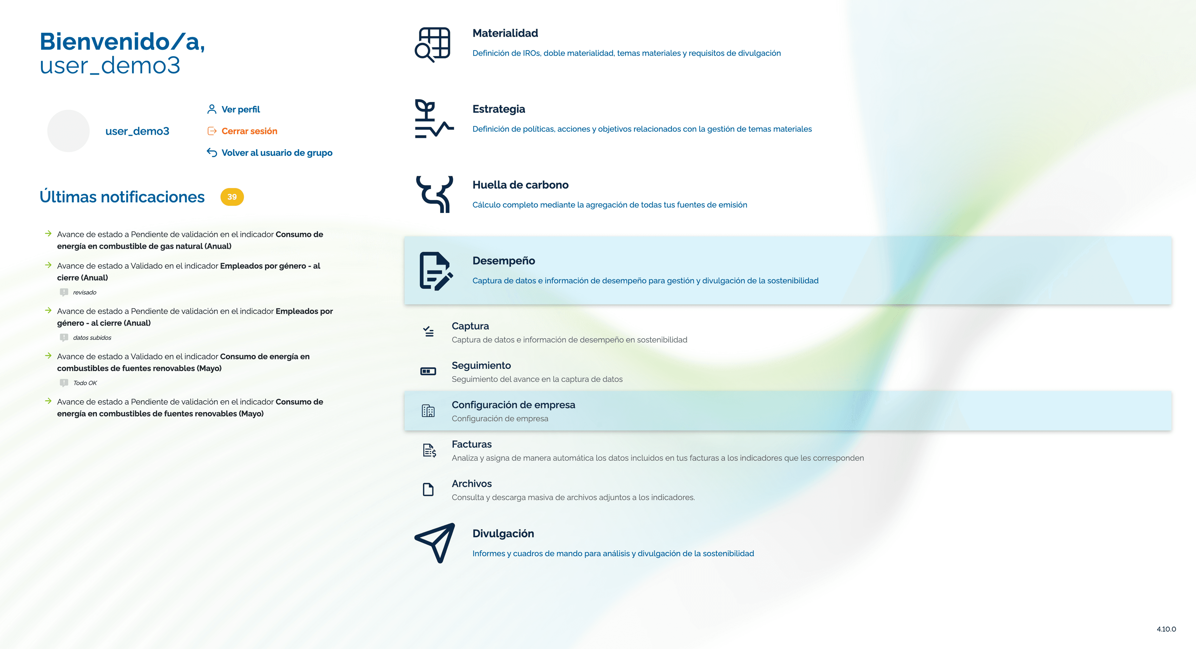 Step #99: Hagan clic en "Configuración de empresa"