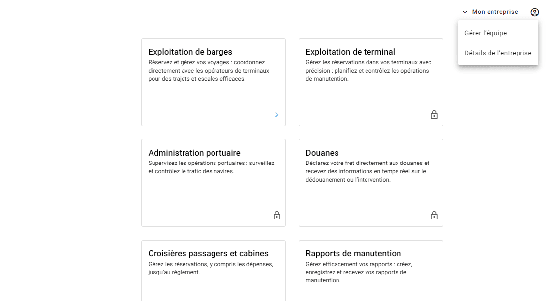 Step #2: Sélectionnez "Gérer l'équipe" dans le menu déroulant.