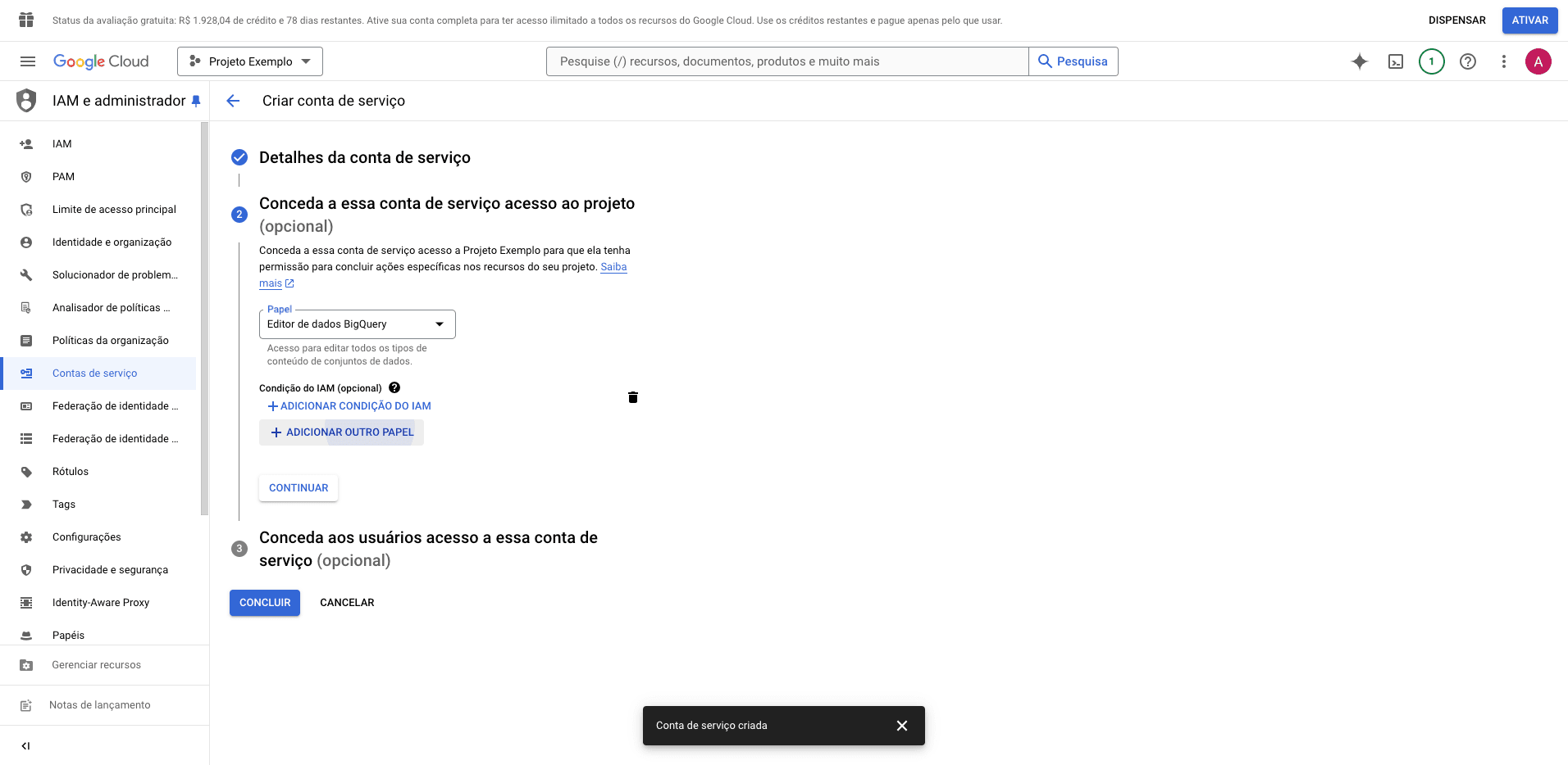 Step #16: Cliquem em "+ ADICIONAR OUTRO PAPEL"