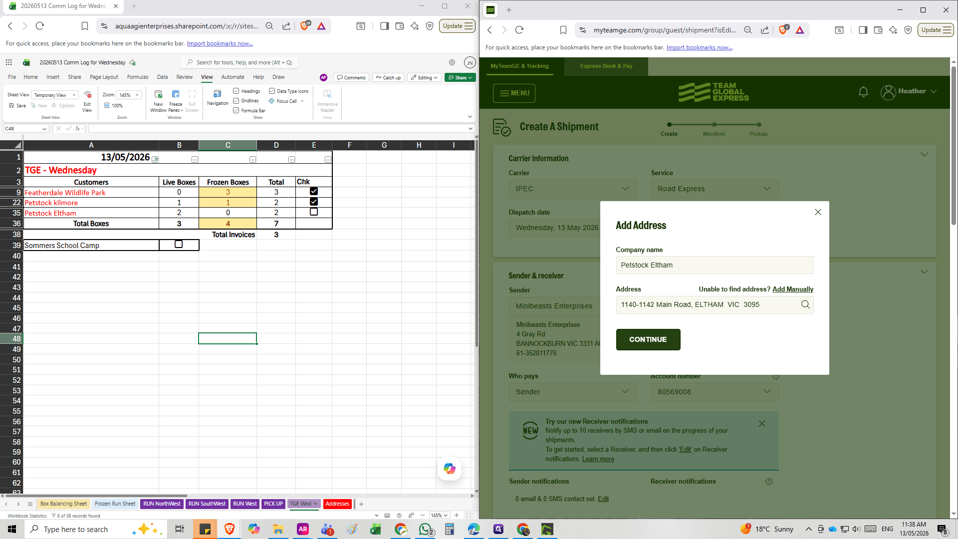 Step #14: Click CONTINUE to proceed to the contact details page.