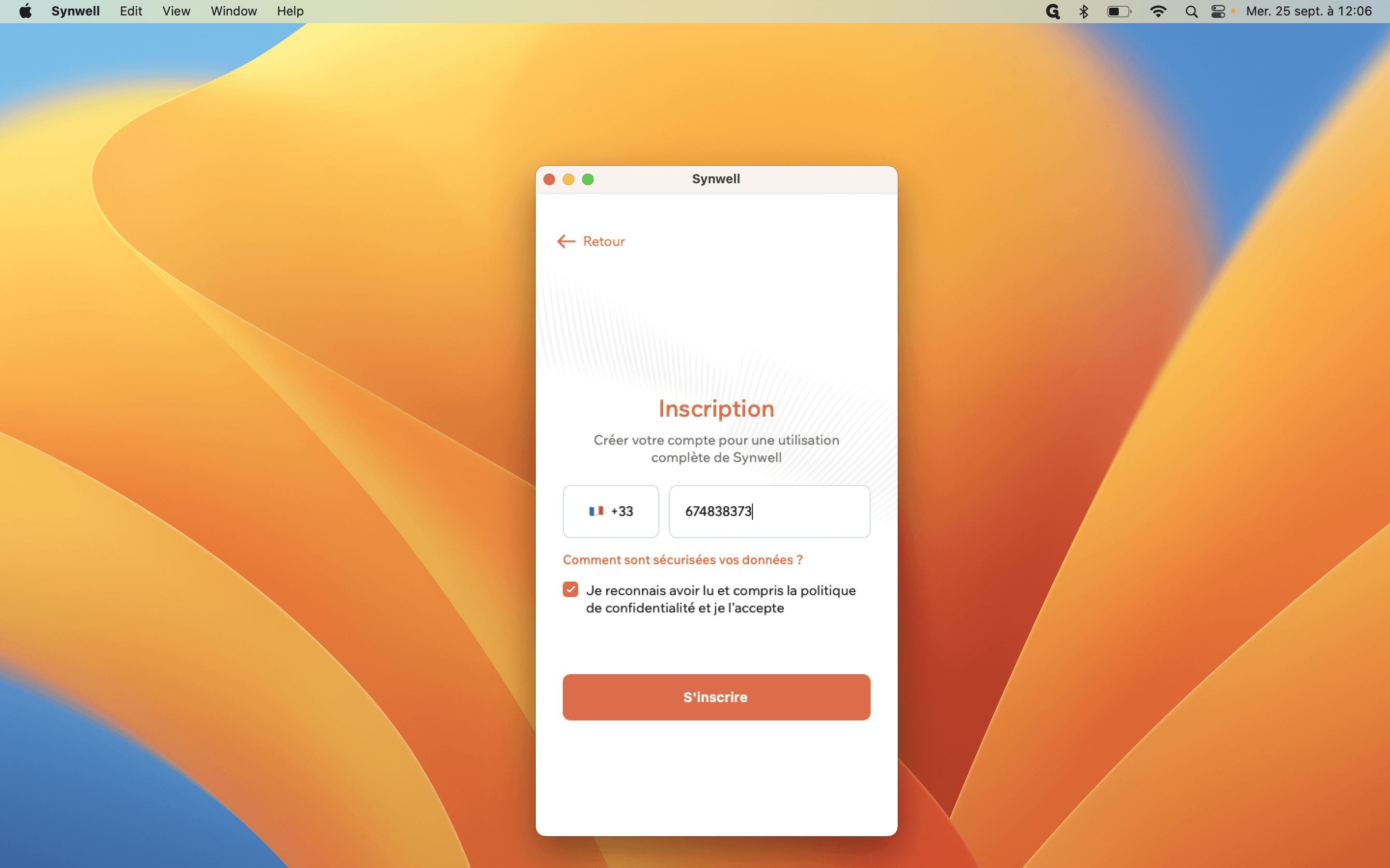 Step #8: Cliquez sur "S'inscrire"