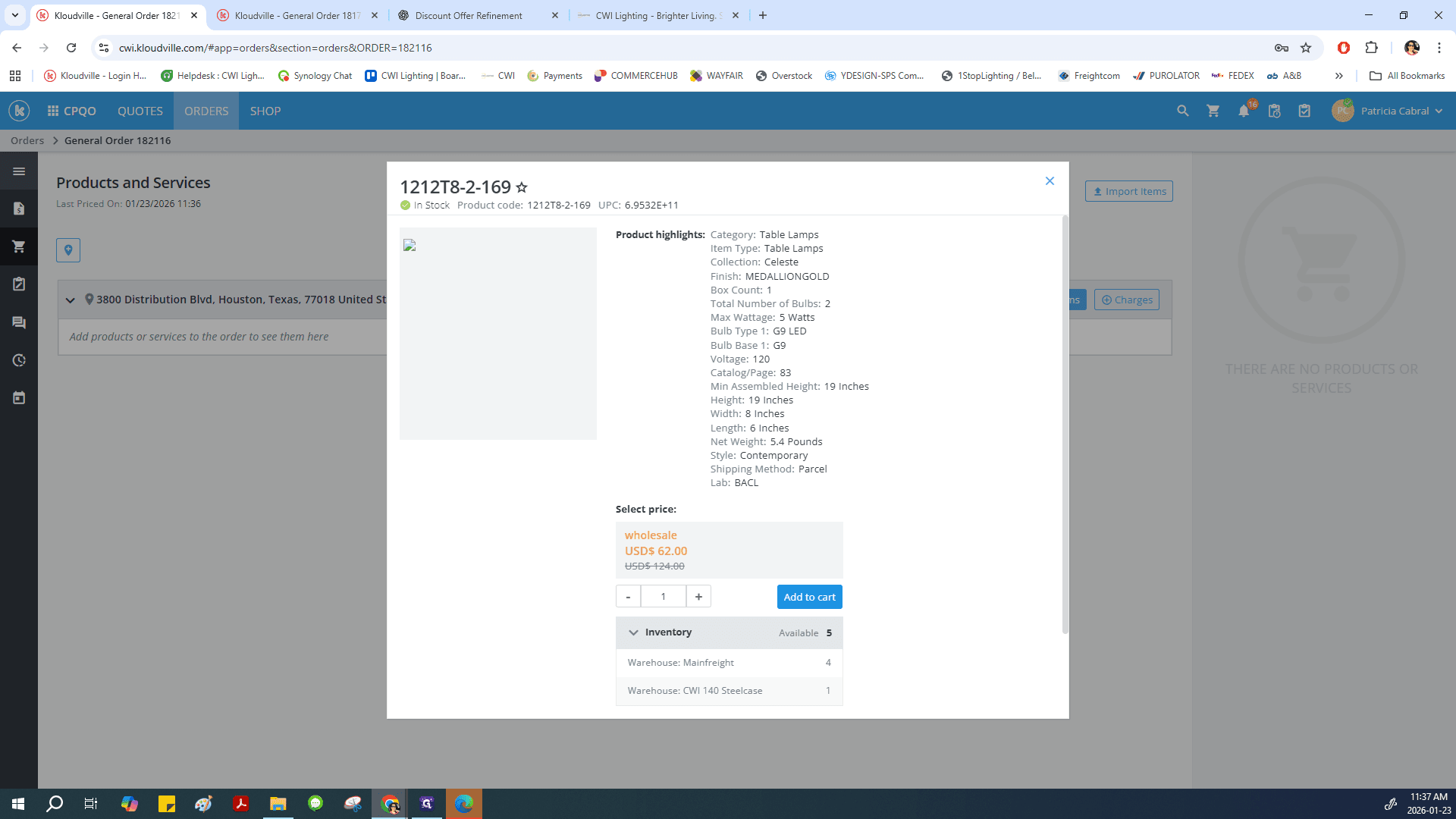 Step #21: Click on "Add to cart"