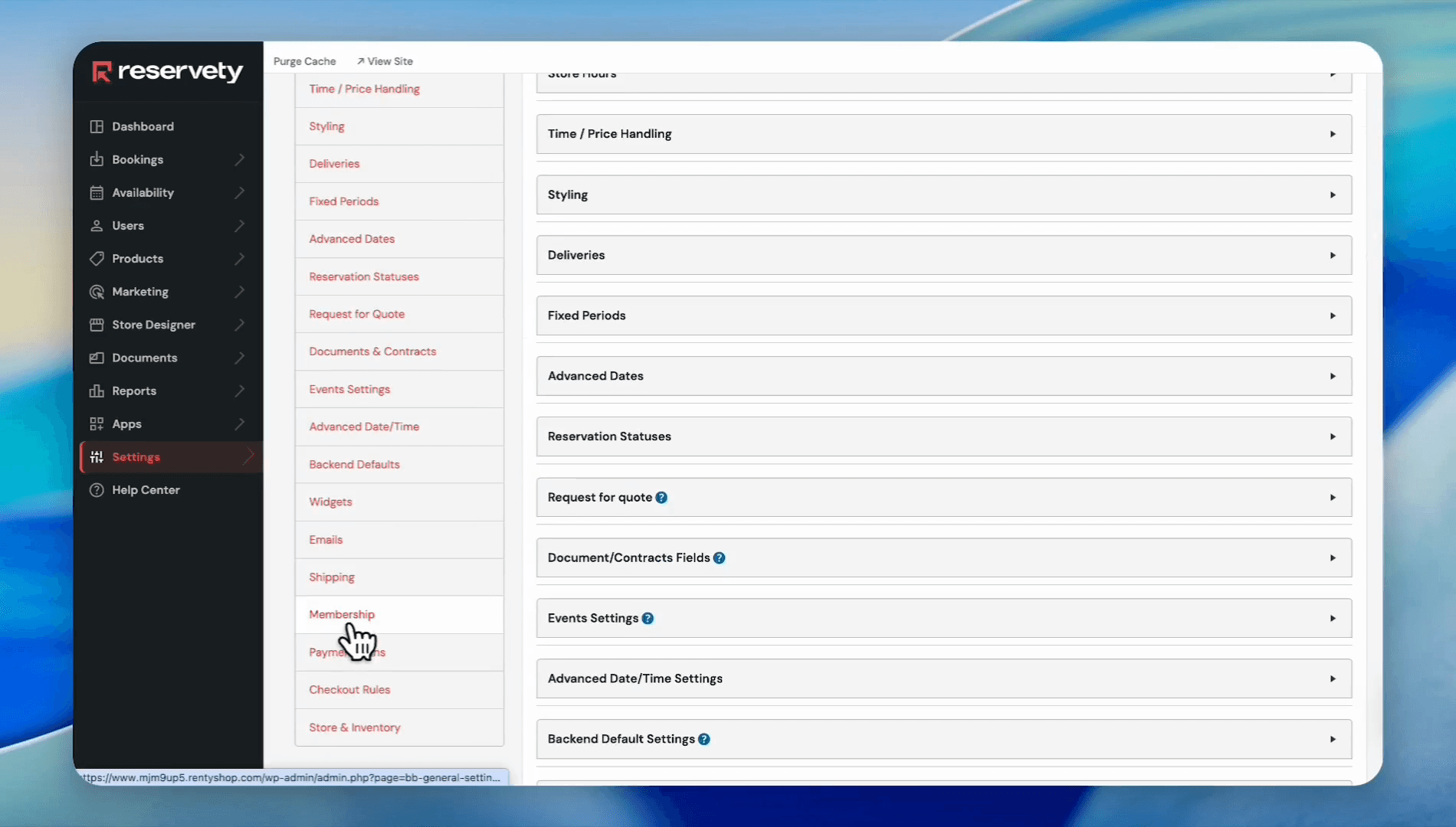 Step #7: Scroll down and click Membership