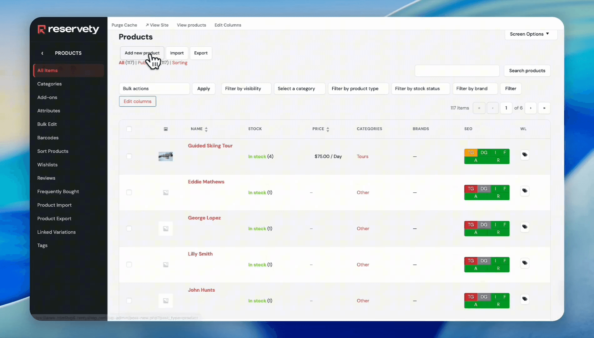 Step #11: Click Add New Product