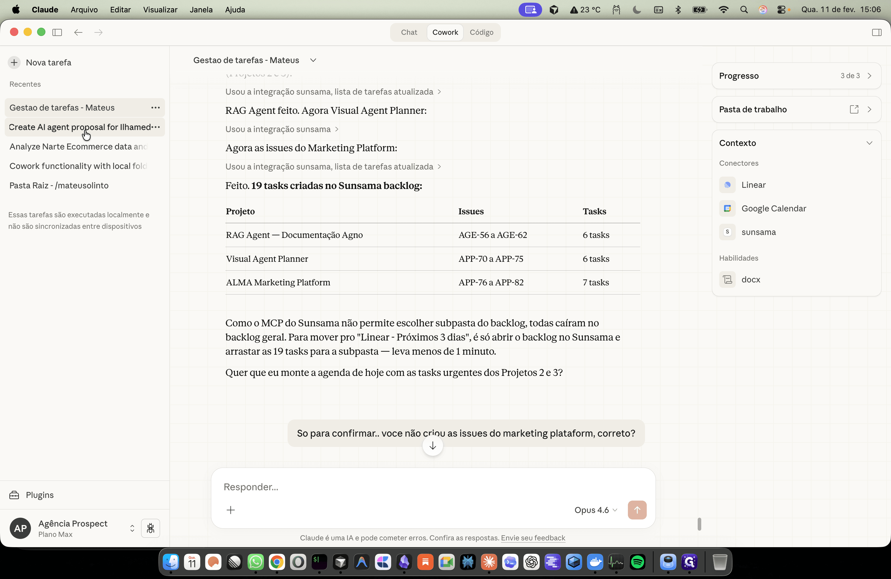 Step #53: Cliquem em "Create Al agent proposal for Ilhamed …… ."