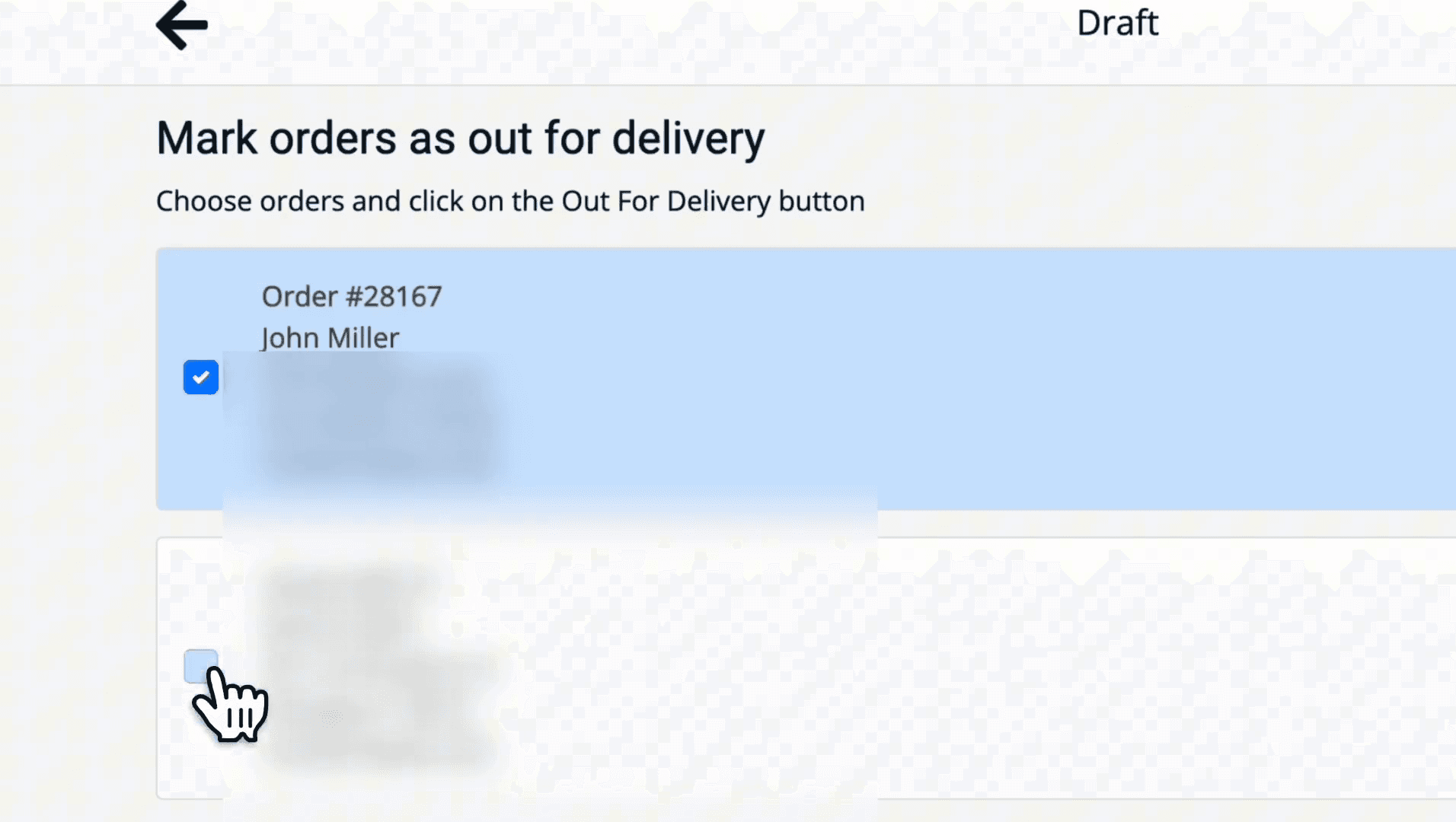 Step #23: Click the checkbox next to the orders.