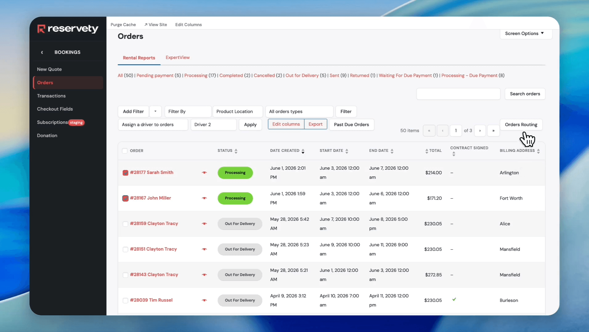 Step #10: Click Orders Routing.