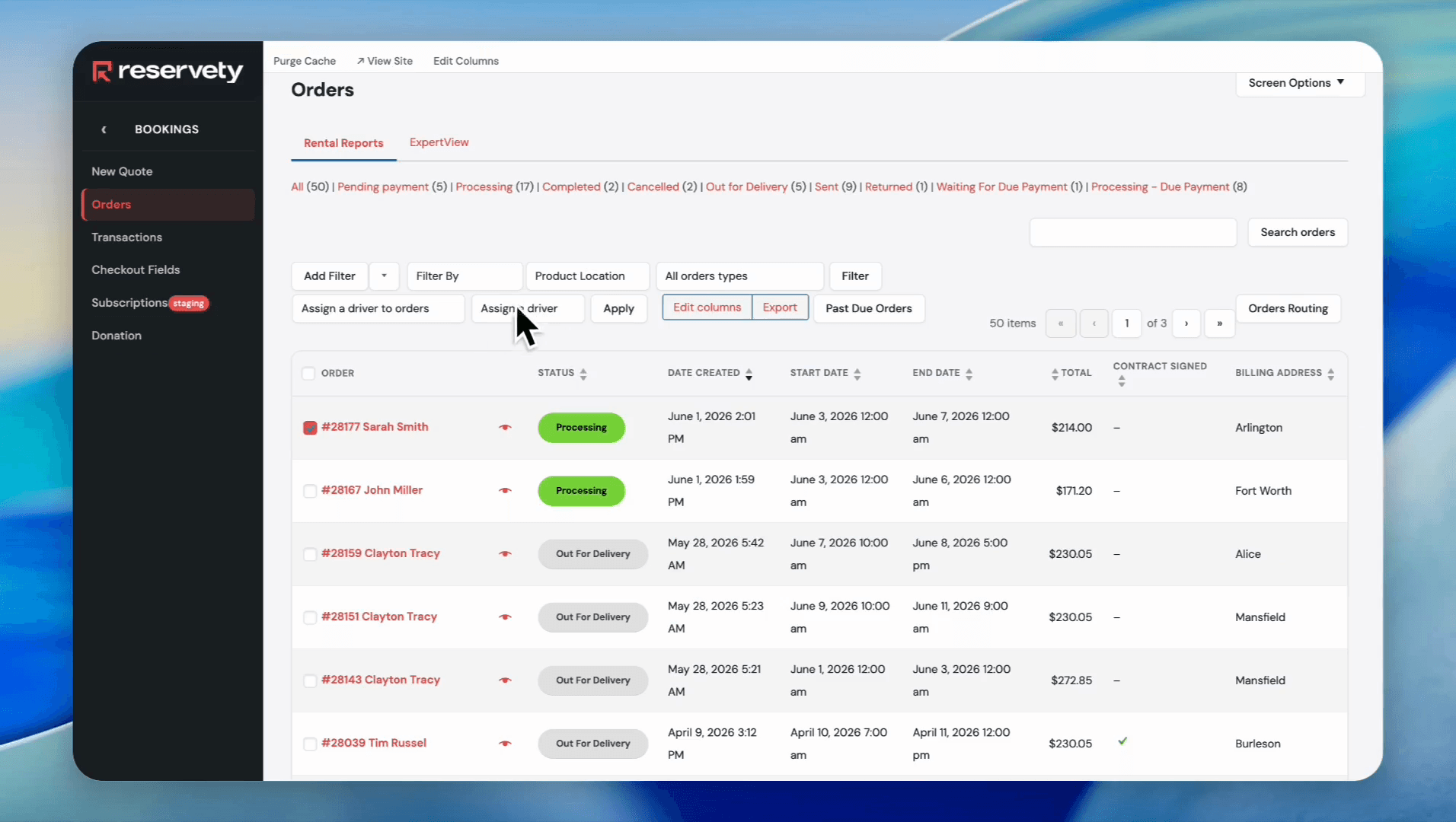 Step #6: Click the driver selection dropdown menu.