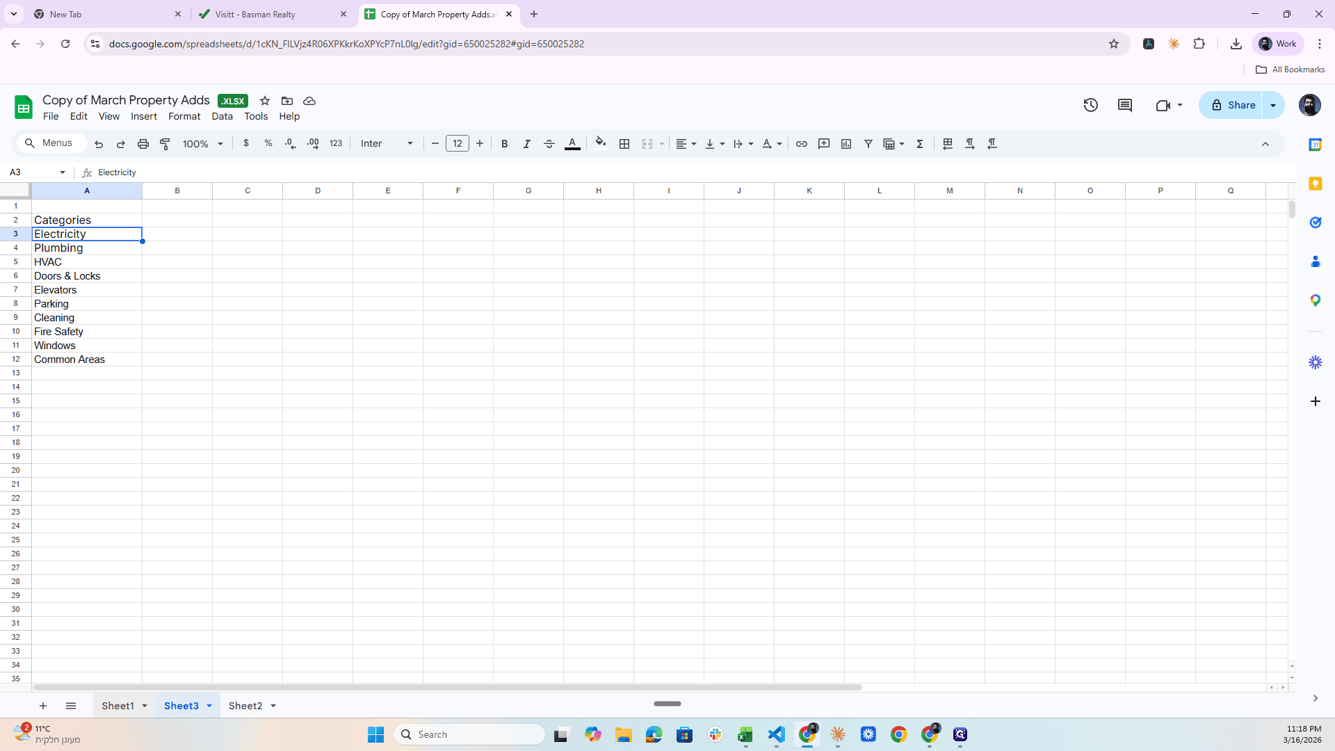 Step #3: Click on "Sheet1 ▼"