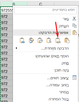 Step #10: תבחרו באפשרות ההדבקה הזאת