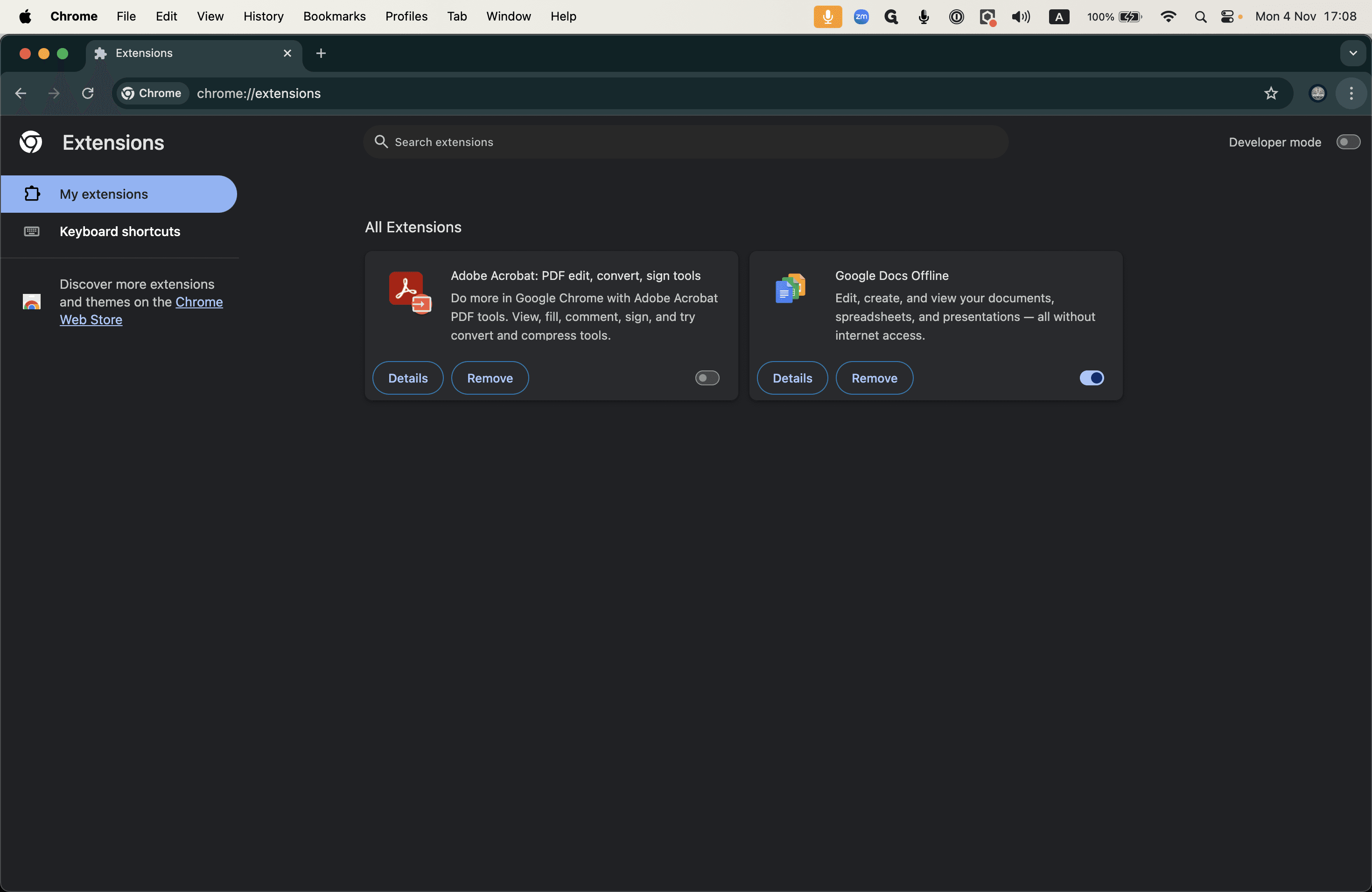 Step #1: Open Chrome menu
