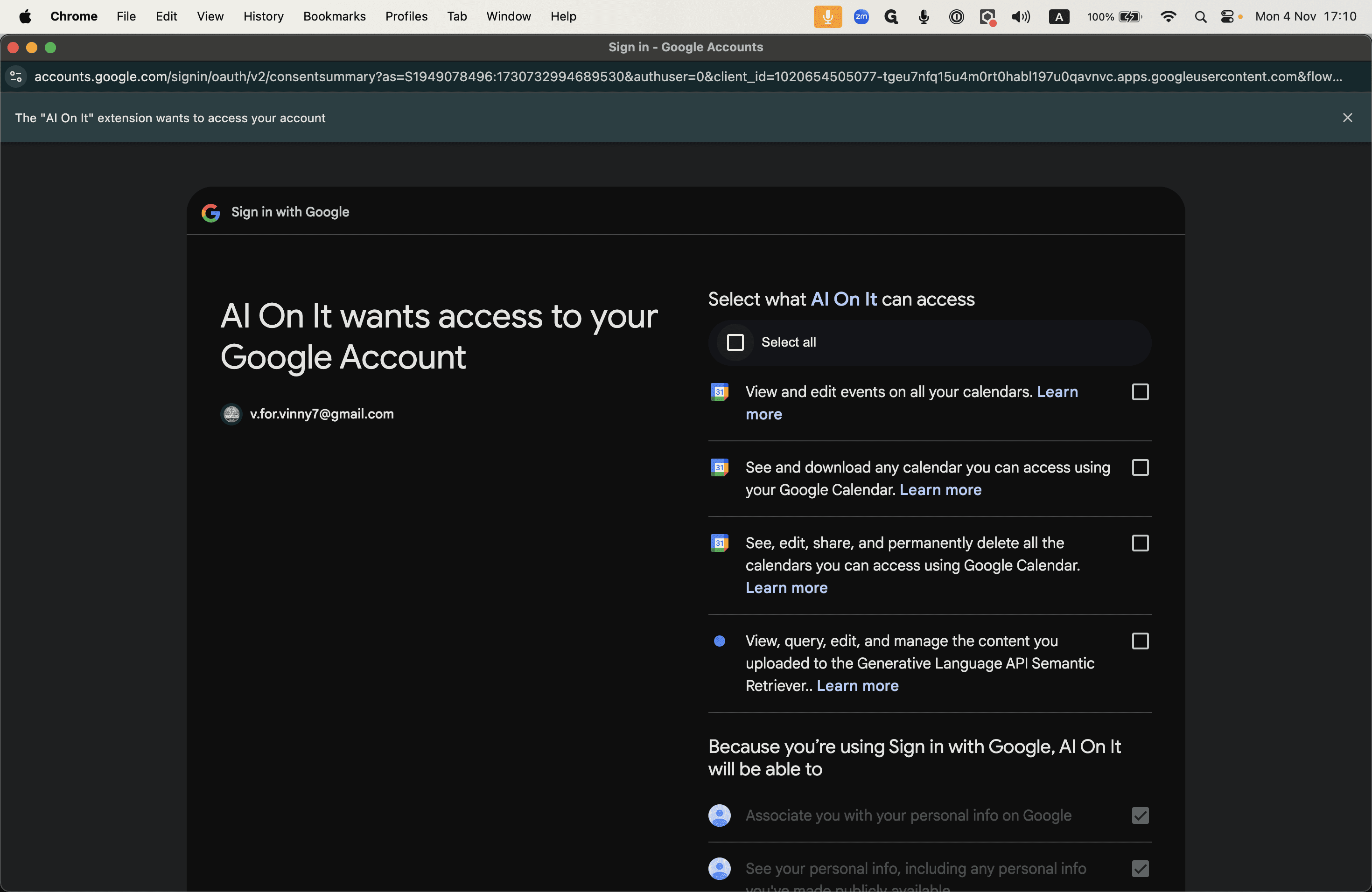 Step #13: Select all permissions