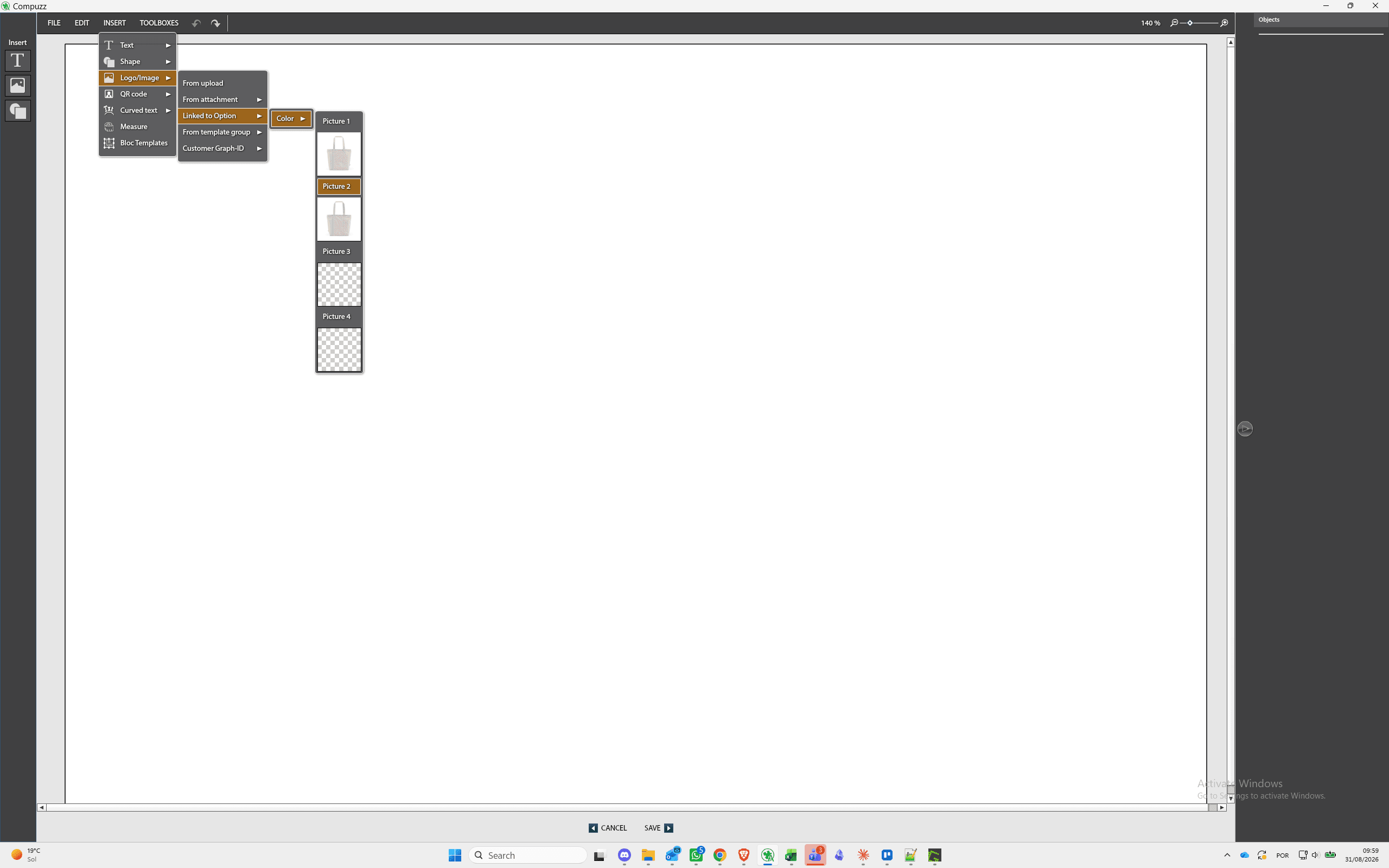Step #54: Click on Picture 2 under the Color submenu.