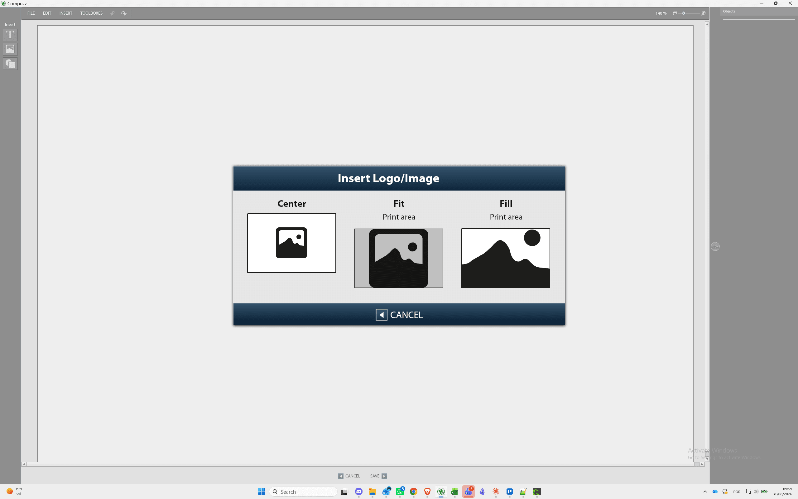 Step #51: Click the Fit layout option.