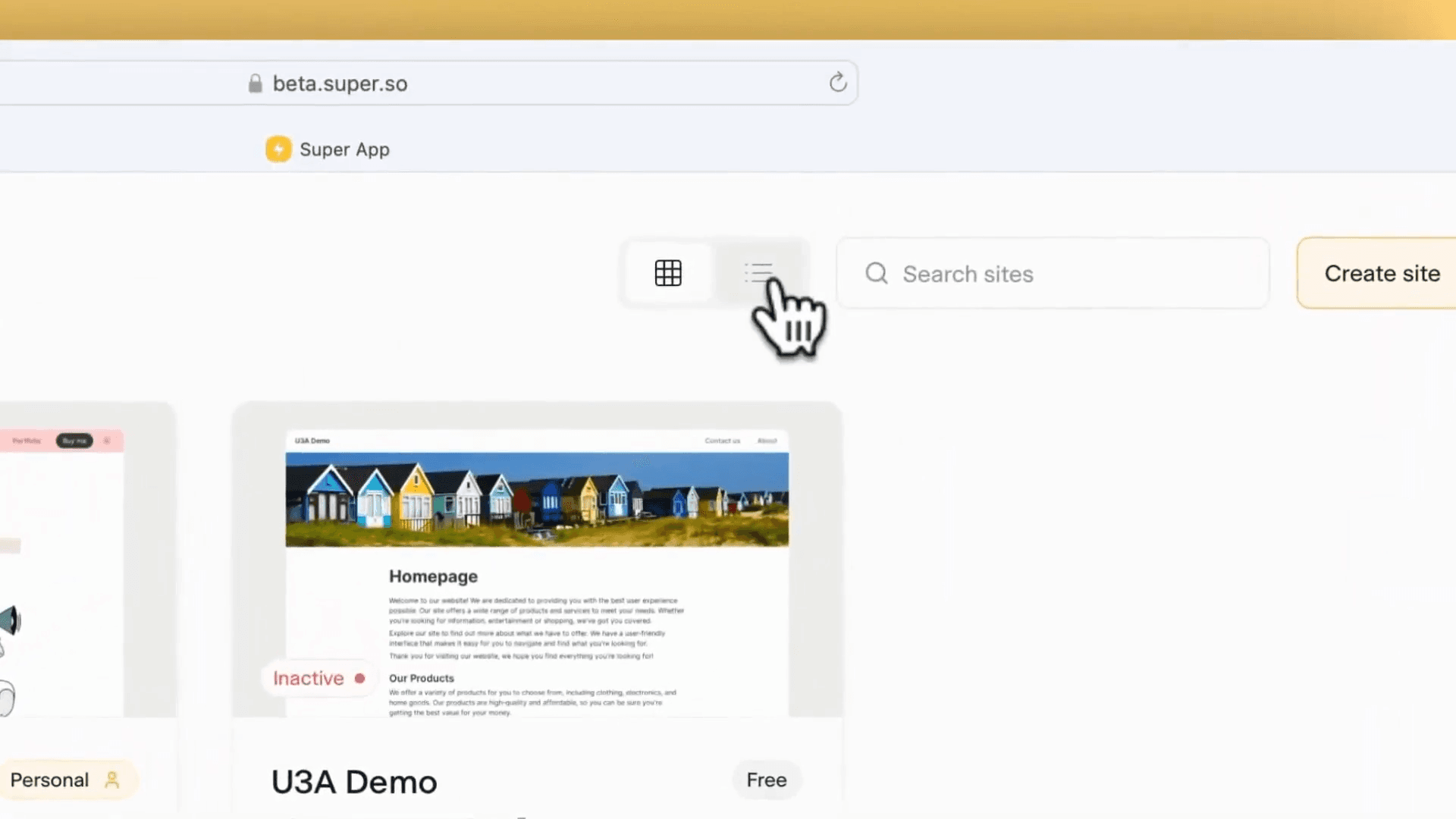 Step #2: Click the list view icon.
