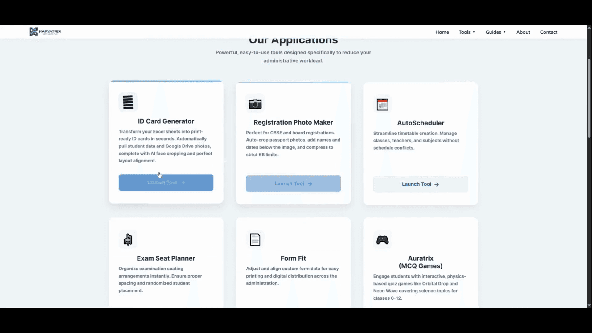 Step #1: Click Launch Tool under the ID Card Generator section.
