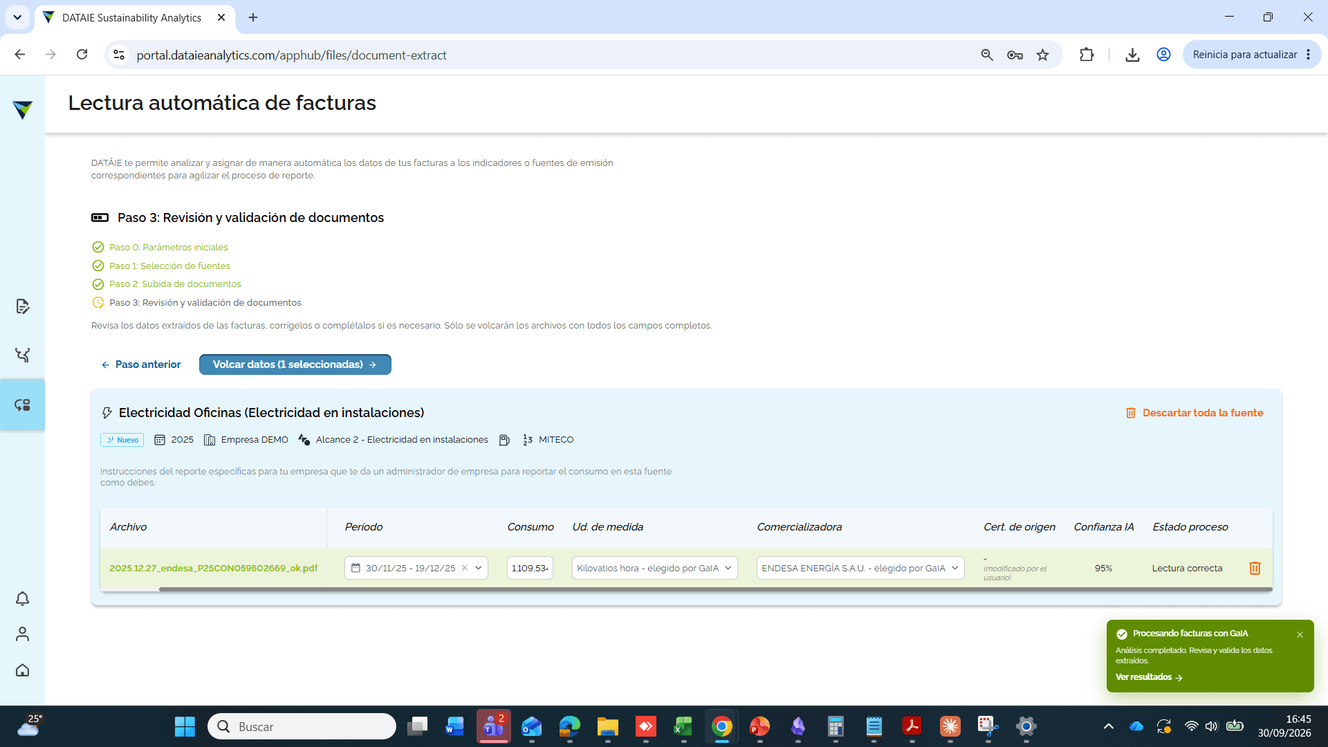 Step #1: Luego continuar con el proceso haciendo clic en "Volcar datos". Luego, se visualizará una nueva pantalla. Hacer nuevamente clic en "volcar"