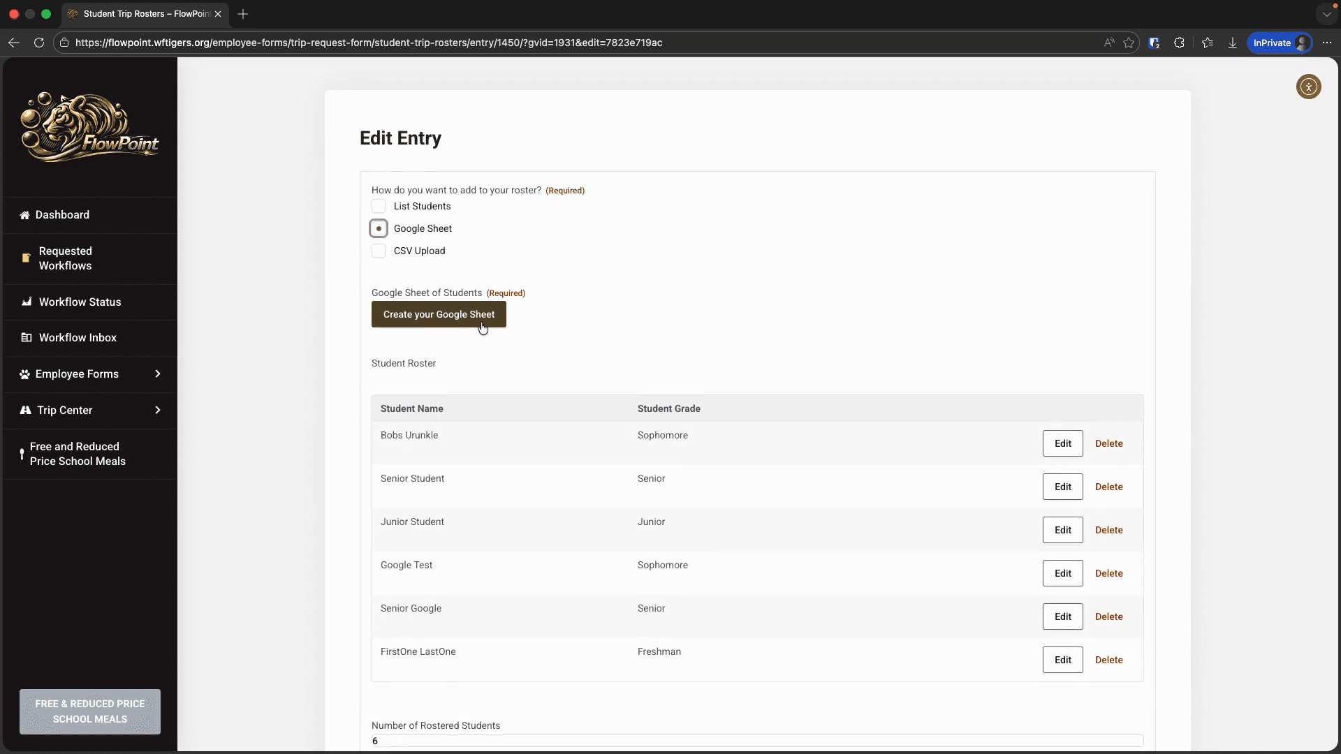 Step #2: Click the Create your Google Sheet button.