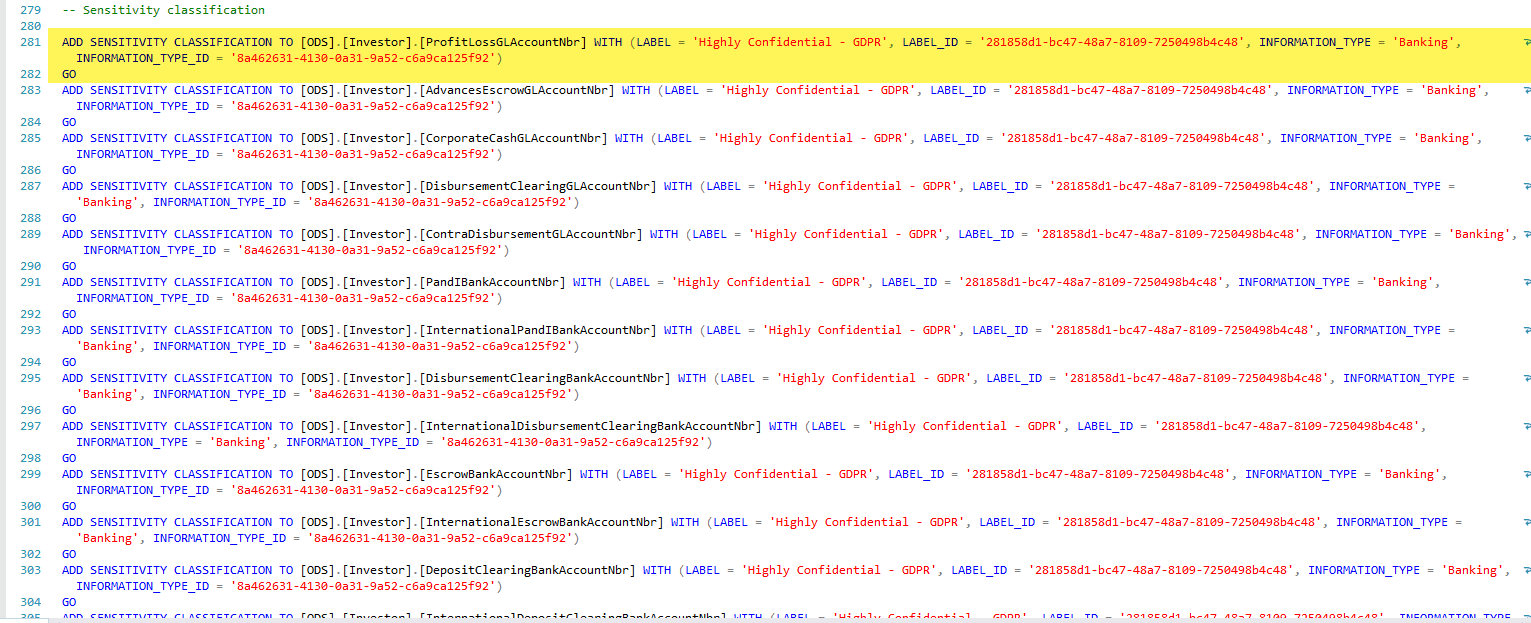 Step #2: Add sensitivity label or classification