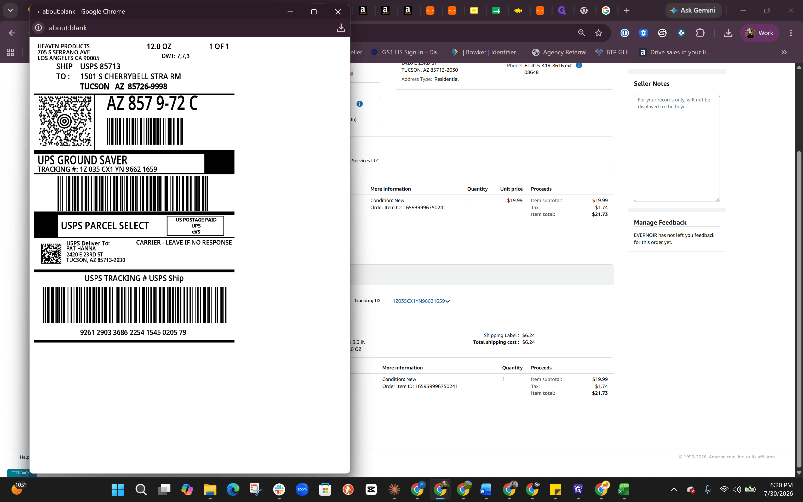 Step #10: Right-click the label image in your browser.