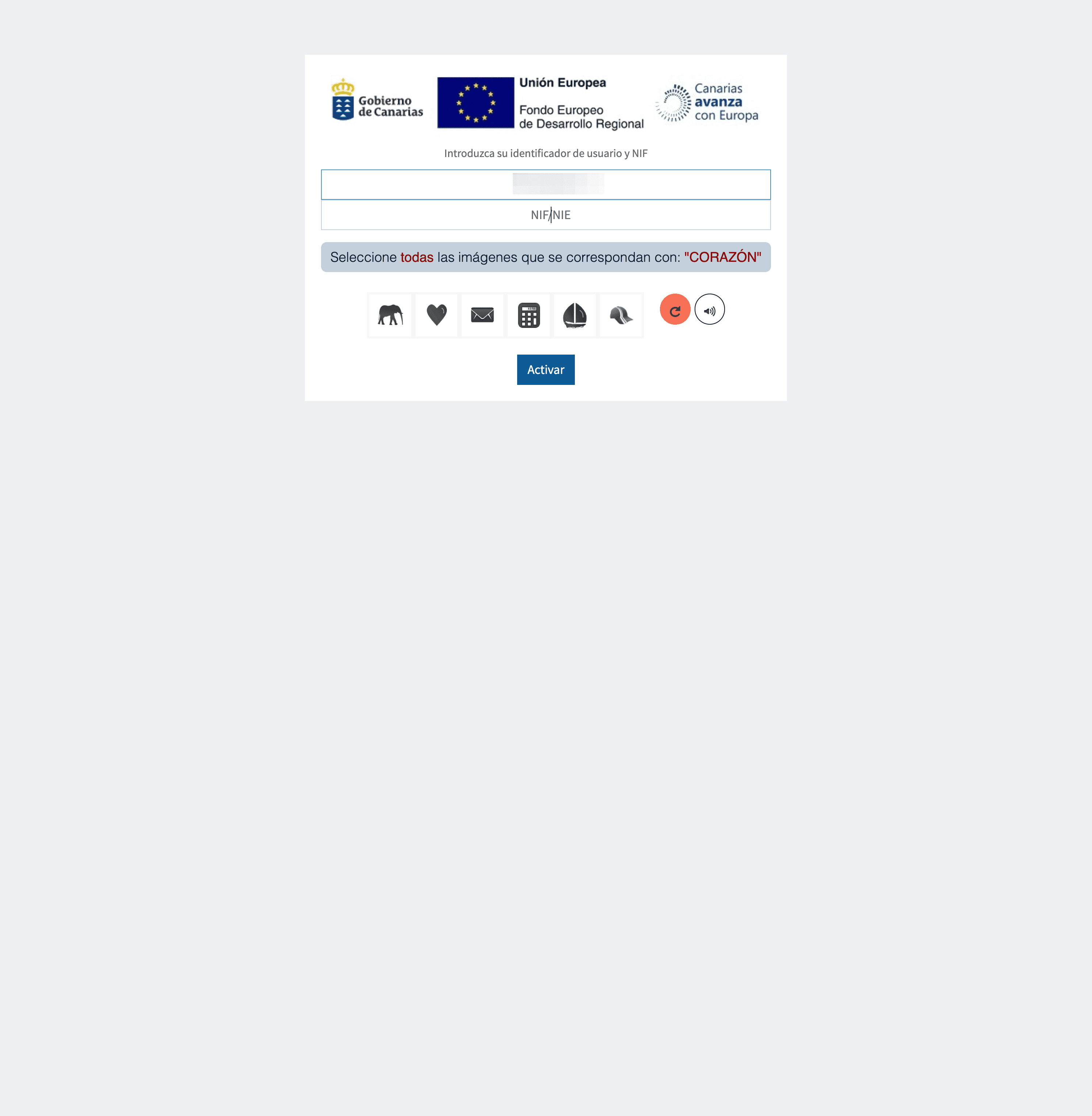 Step #5: Hacer clic en NIF e indicar tu NIF