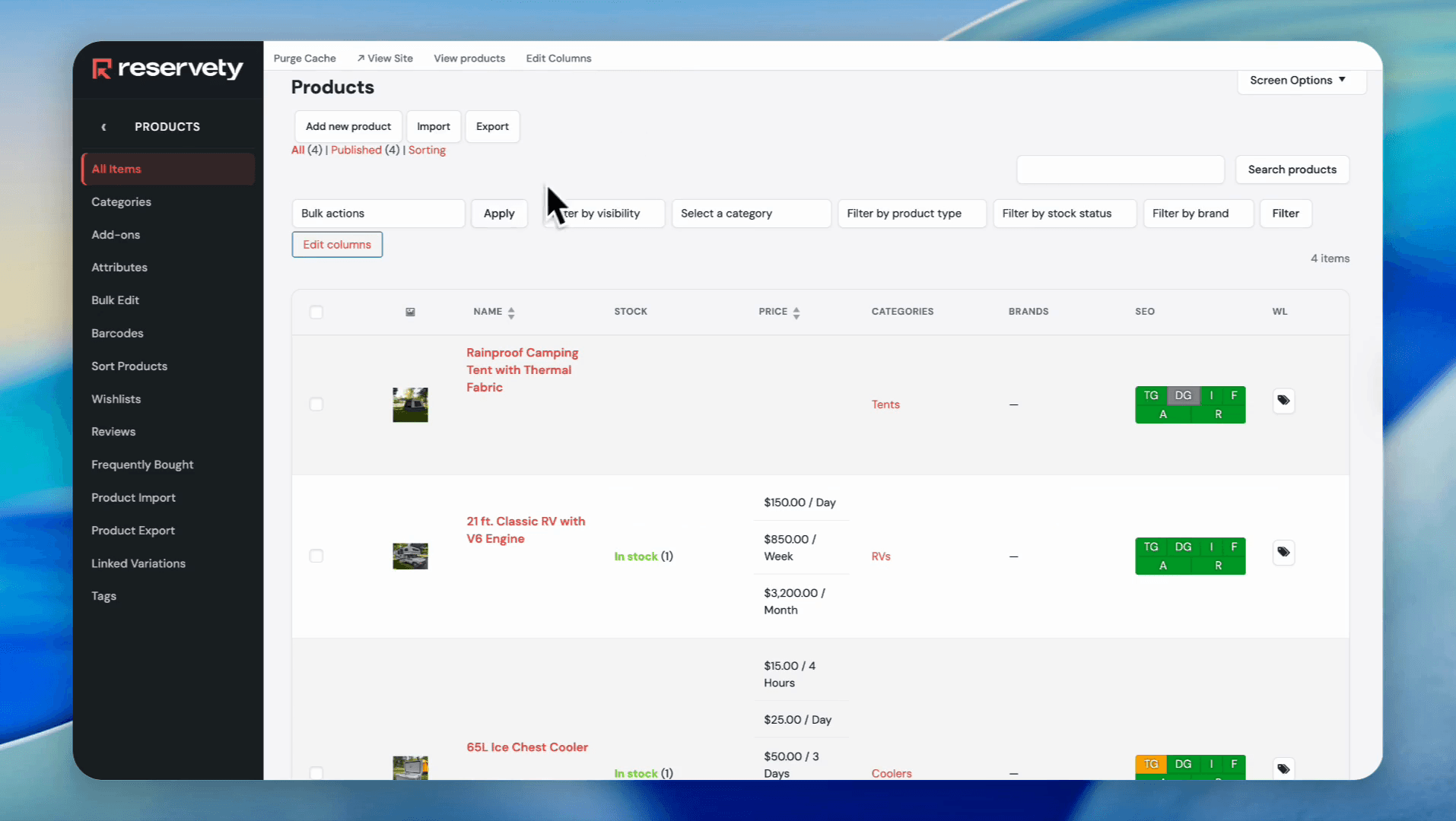 Step #3: Click the Add new product button.