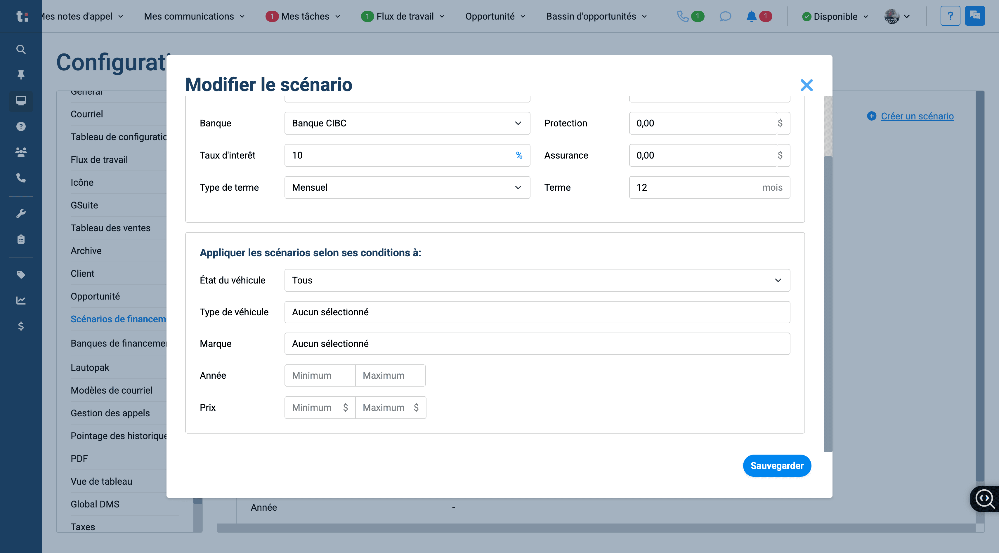 Step #15: Cliquez ici sur ''État du véhicule''