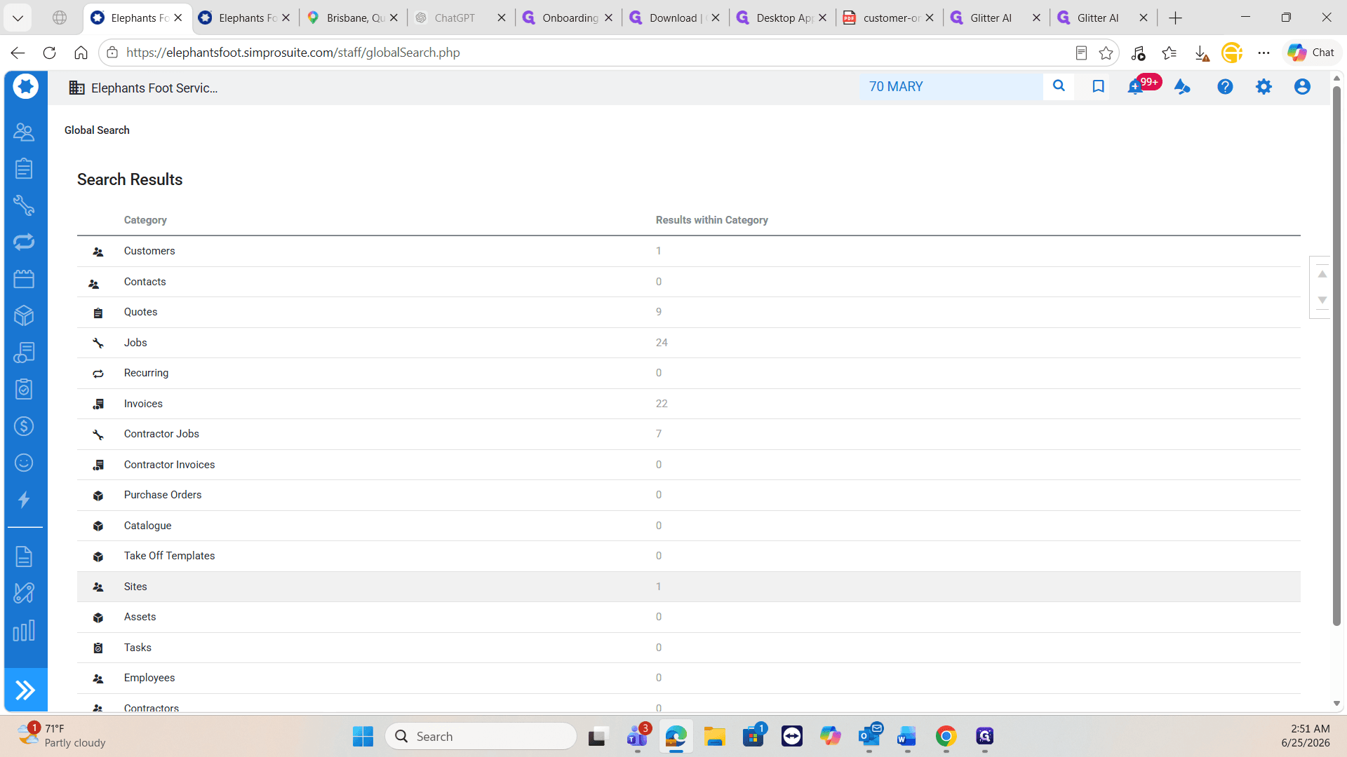 Step #1: Search for the site address mentioned in the client email and select the corresponding site from the search results.