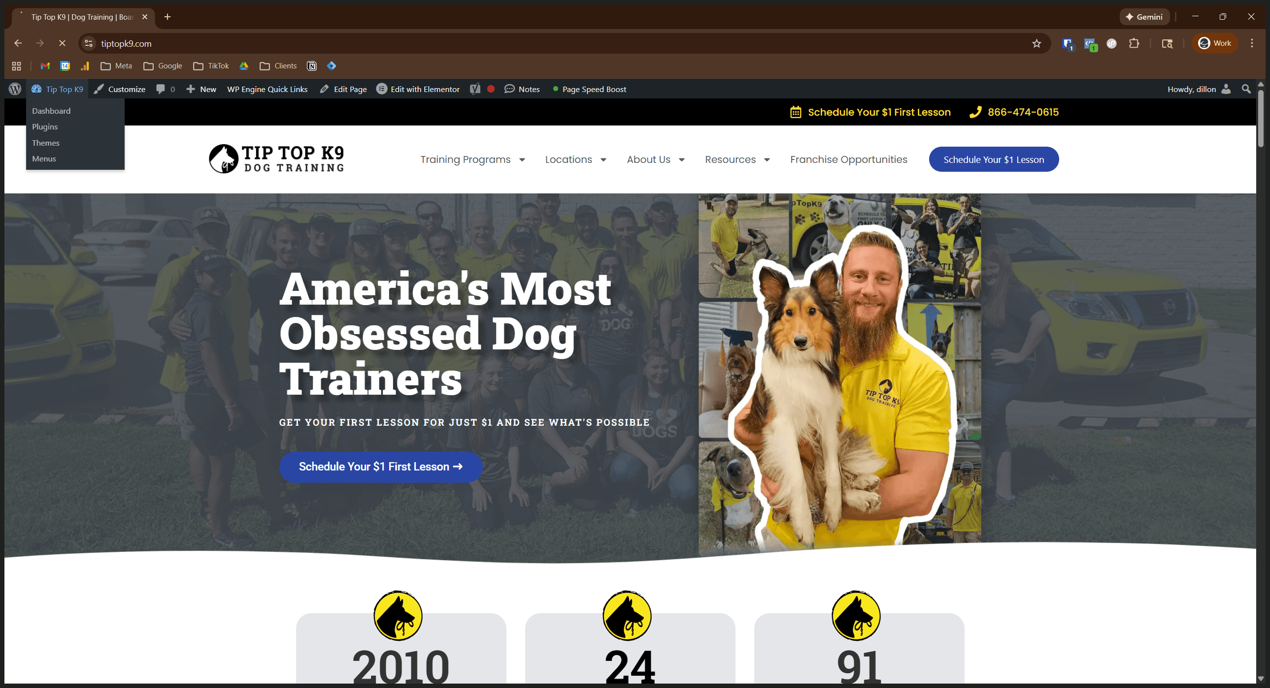 Step #1: Click on "Tip Top K9"