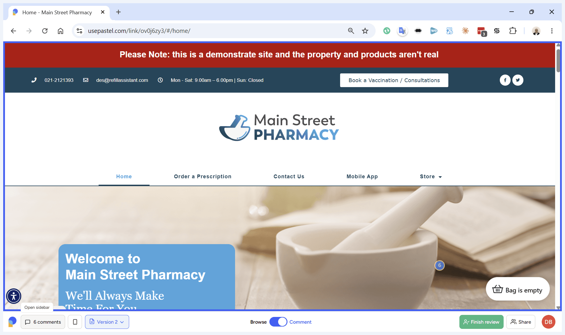 Step #15: Click the Comments icon in the left-hand sidebar to view a comprehensive list of all the feedback you have left.