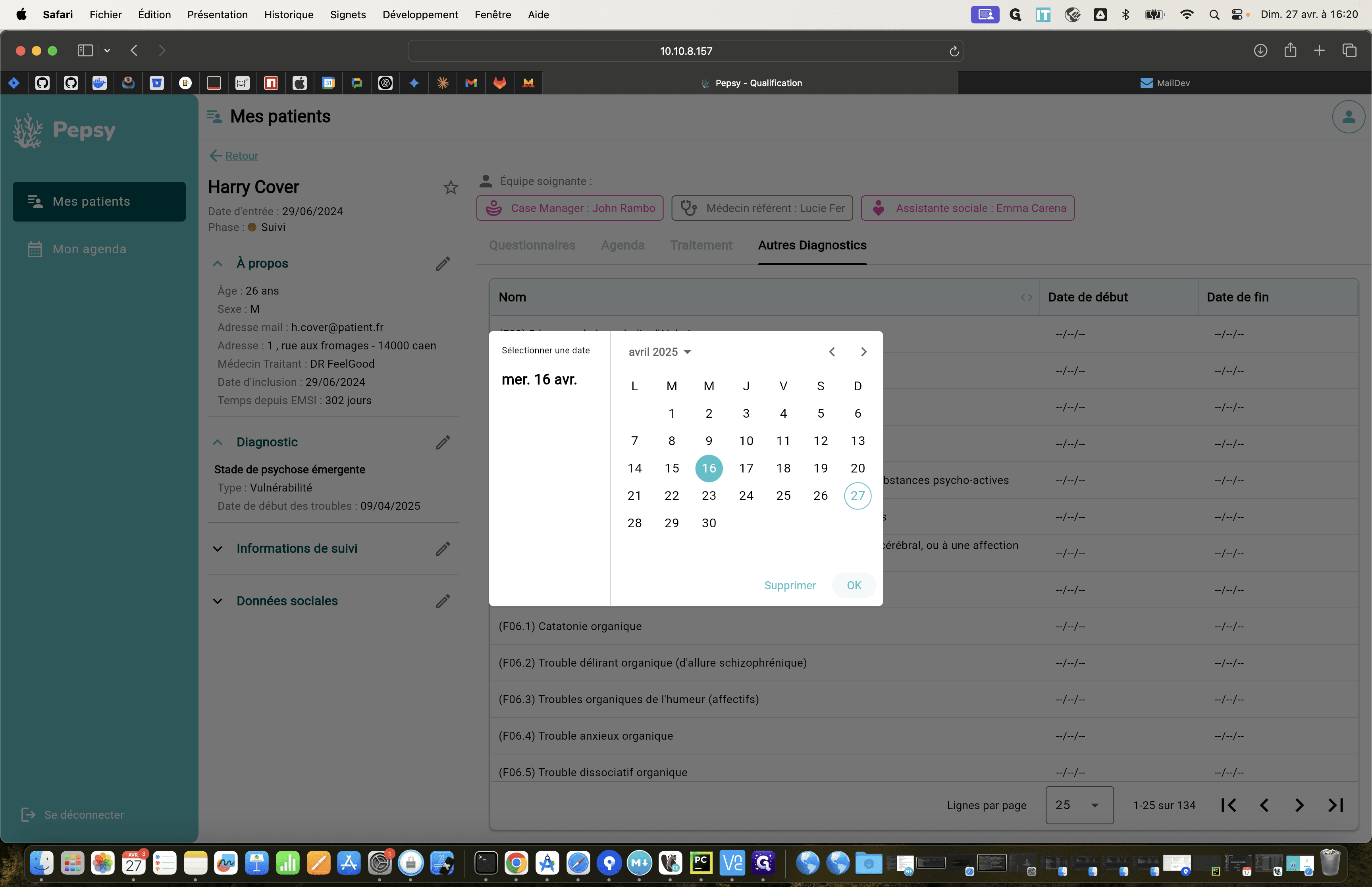 Step #90: Cliquez sur "OK" pour valider la date.