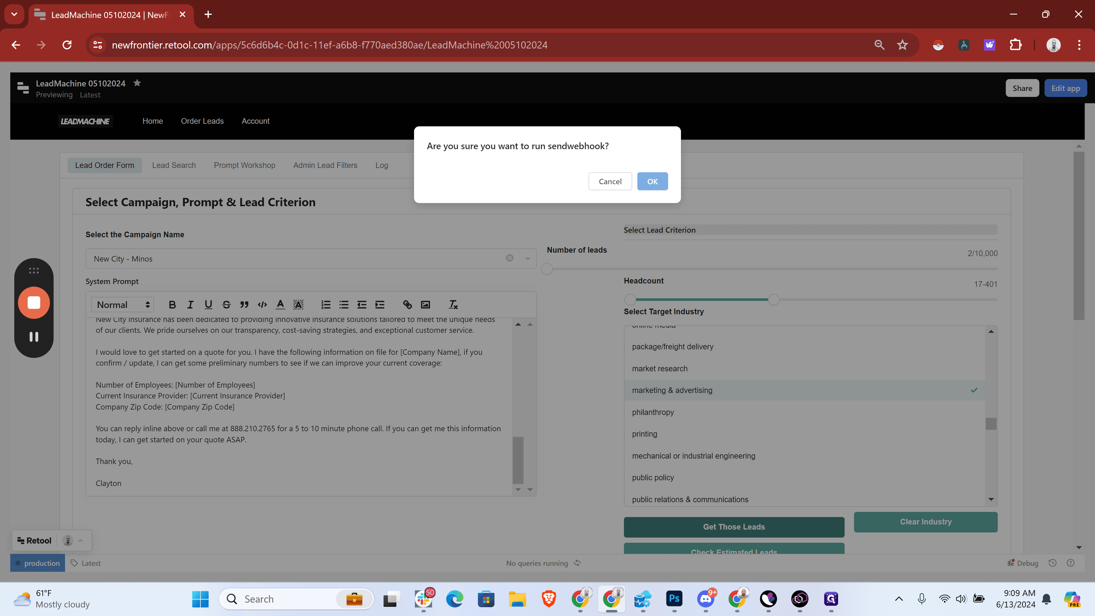 Step #18: Click "OK"