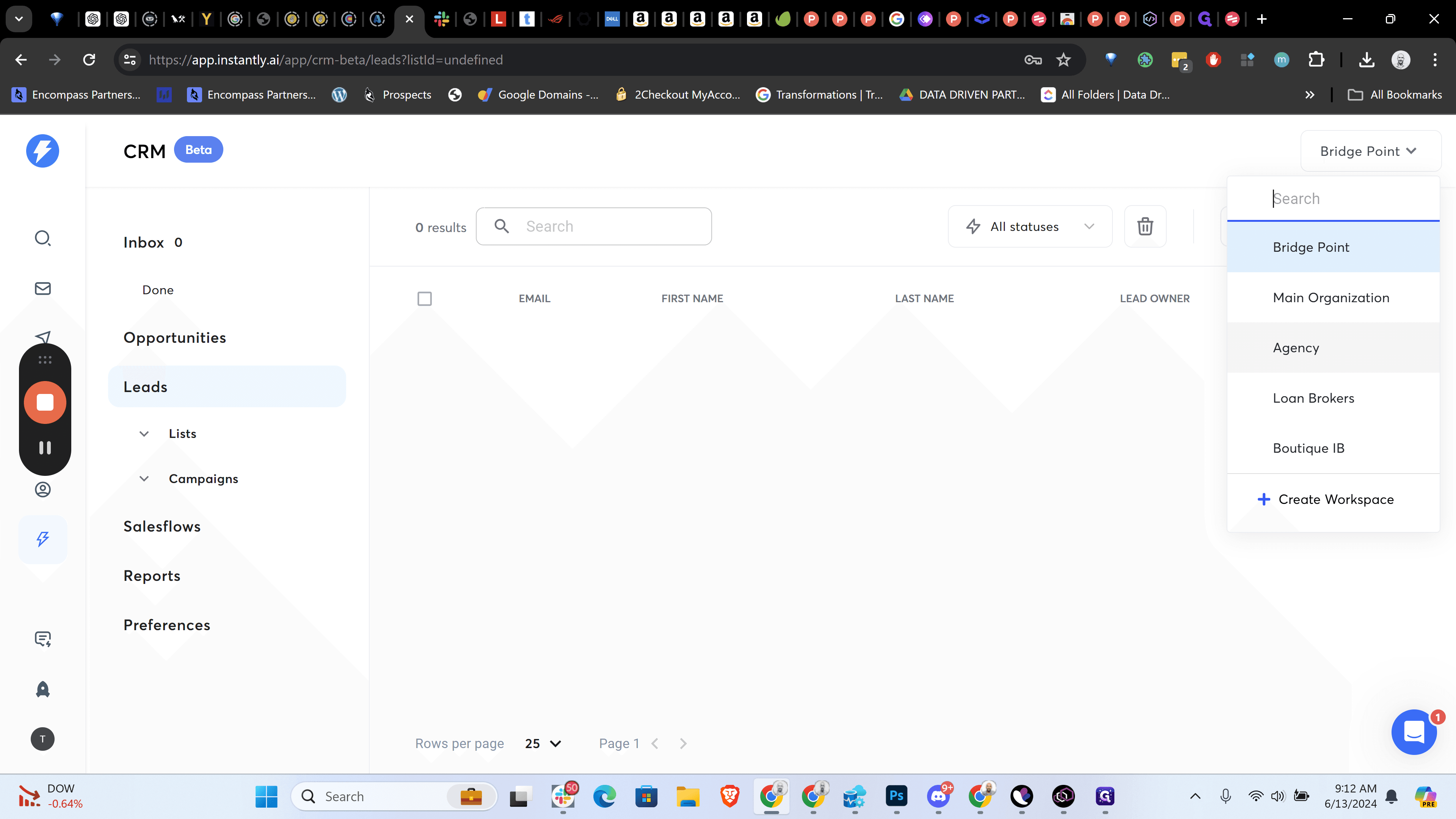 Step #49: Click "Agency"