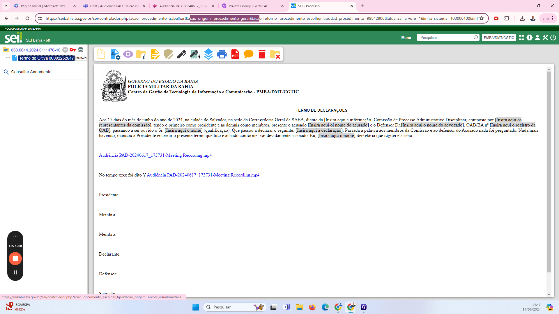 Step #49: Para inserir o arquivo do vídeo vamos clicar no ícone de adicionar arquivo