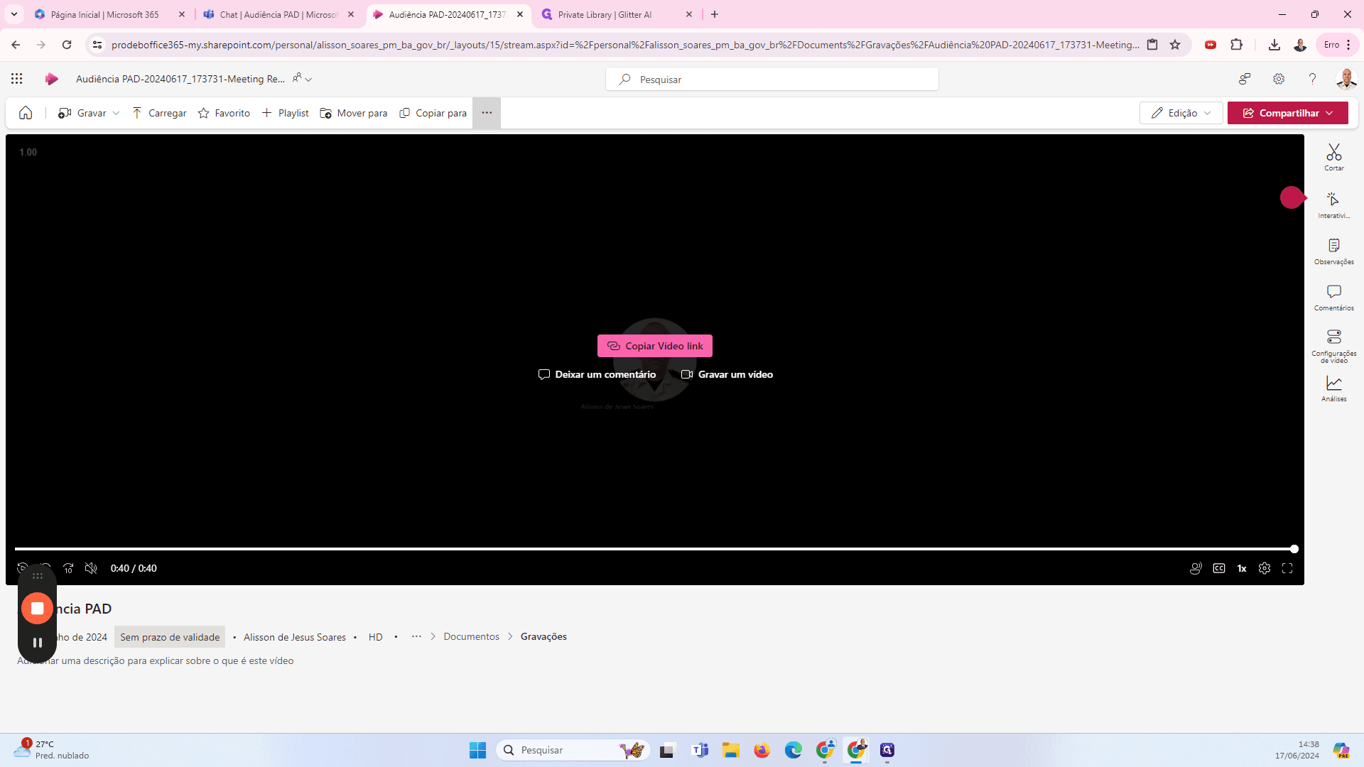 Step #38: Clicando nos três botões