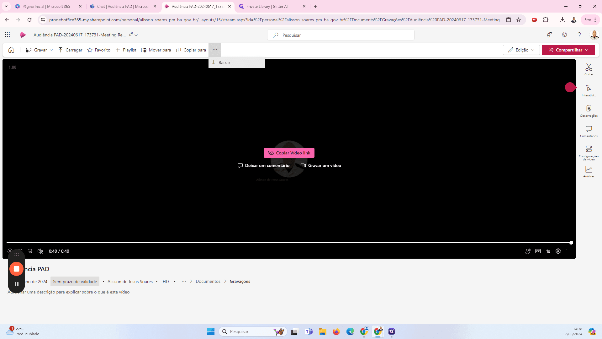 Step #39: É possível Baixar o arquivo