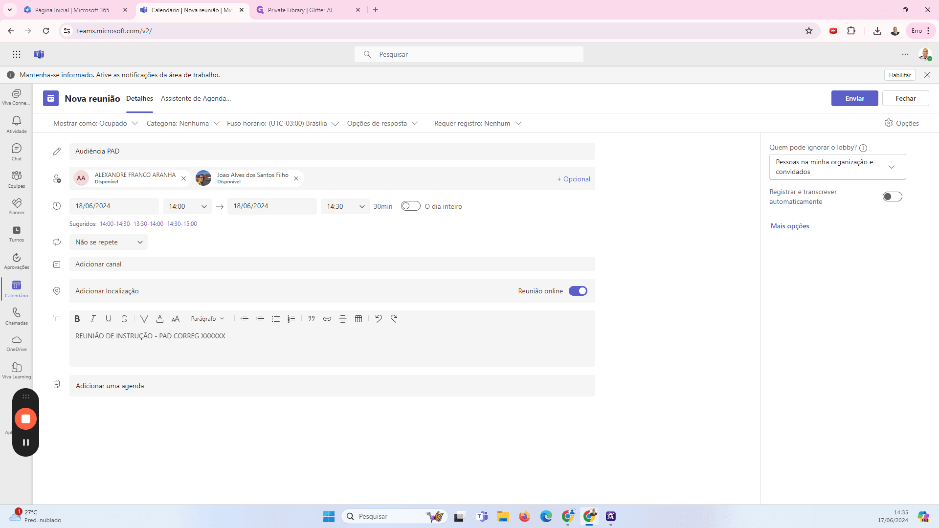 Step #14: Clique em Mais opções para detalhes adicionais