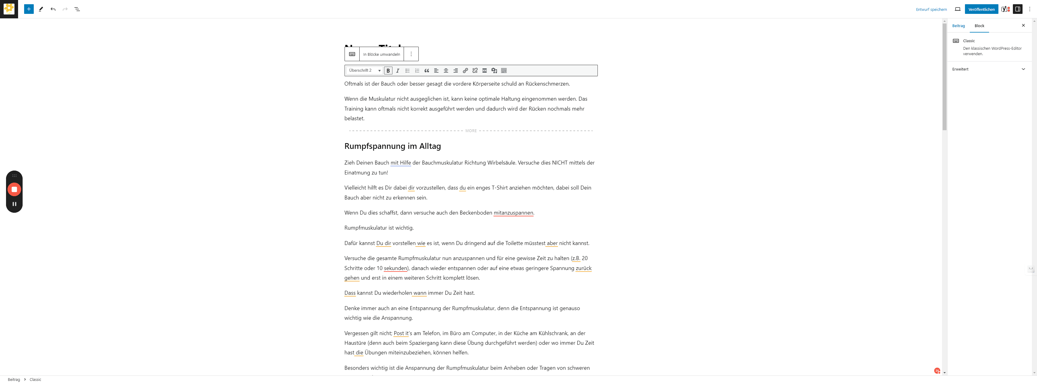 Step #10: Klicken Sie auf "Beitrag"