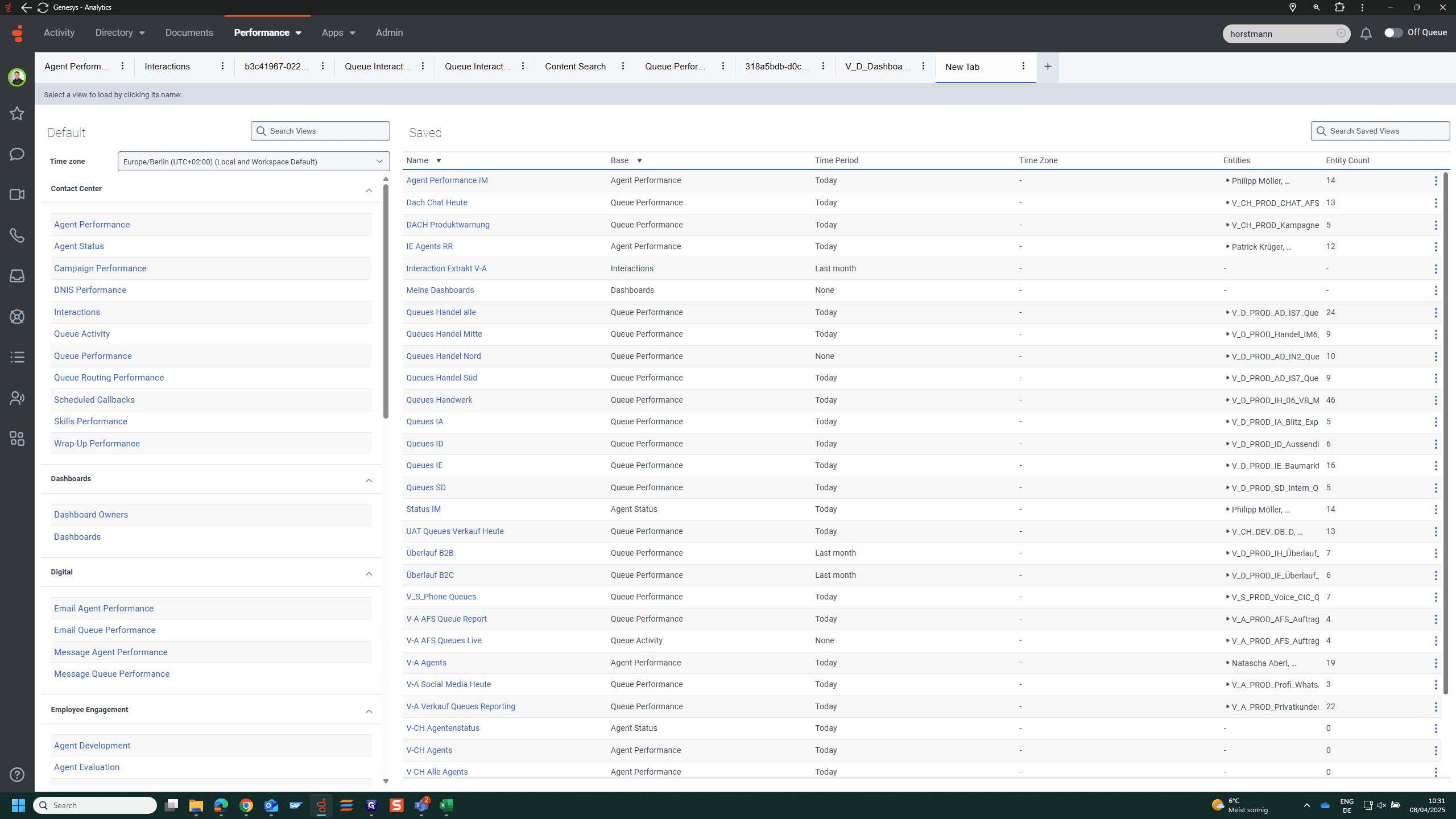 Step #1: Click on "Queue Performance"