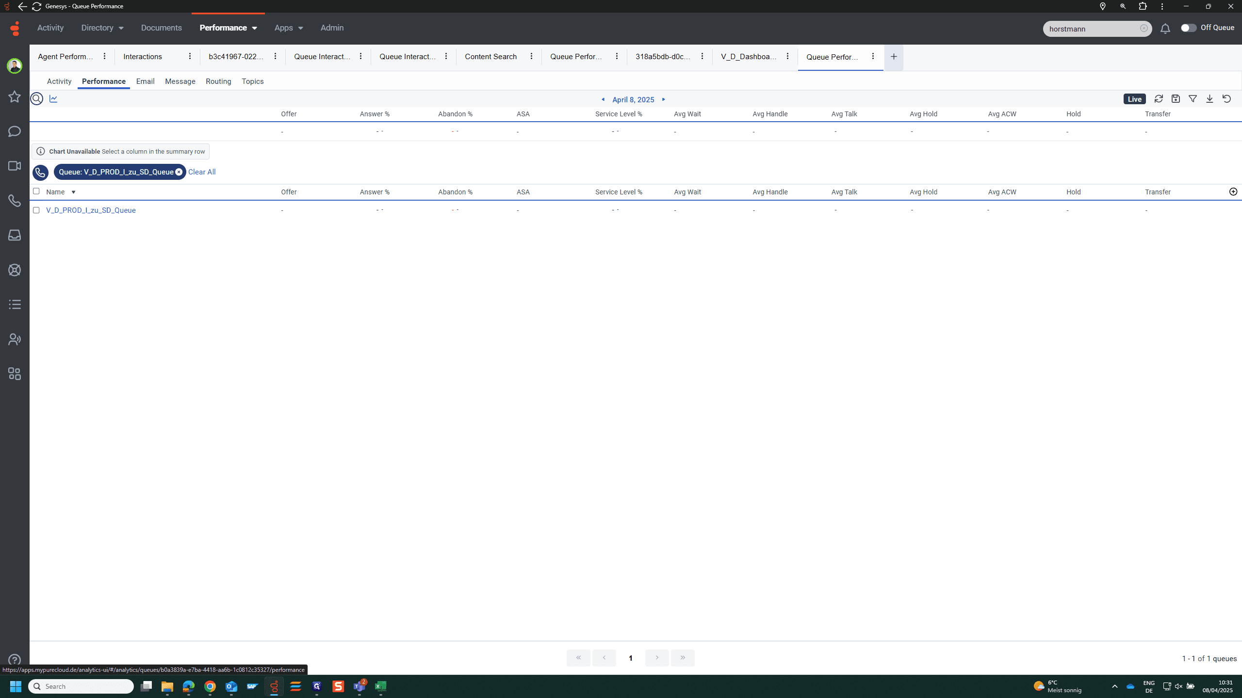 Step #5: Click on "☐ V_D_PROD_I_zu_SD_Queue"