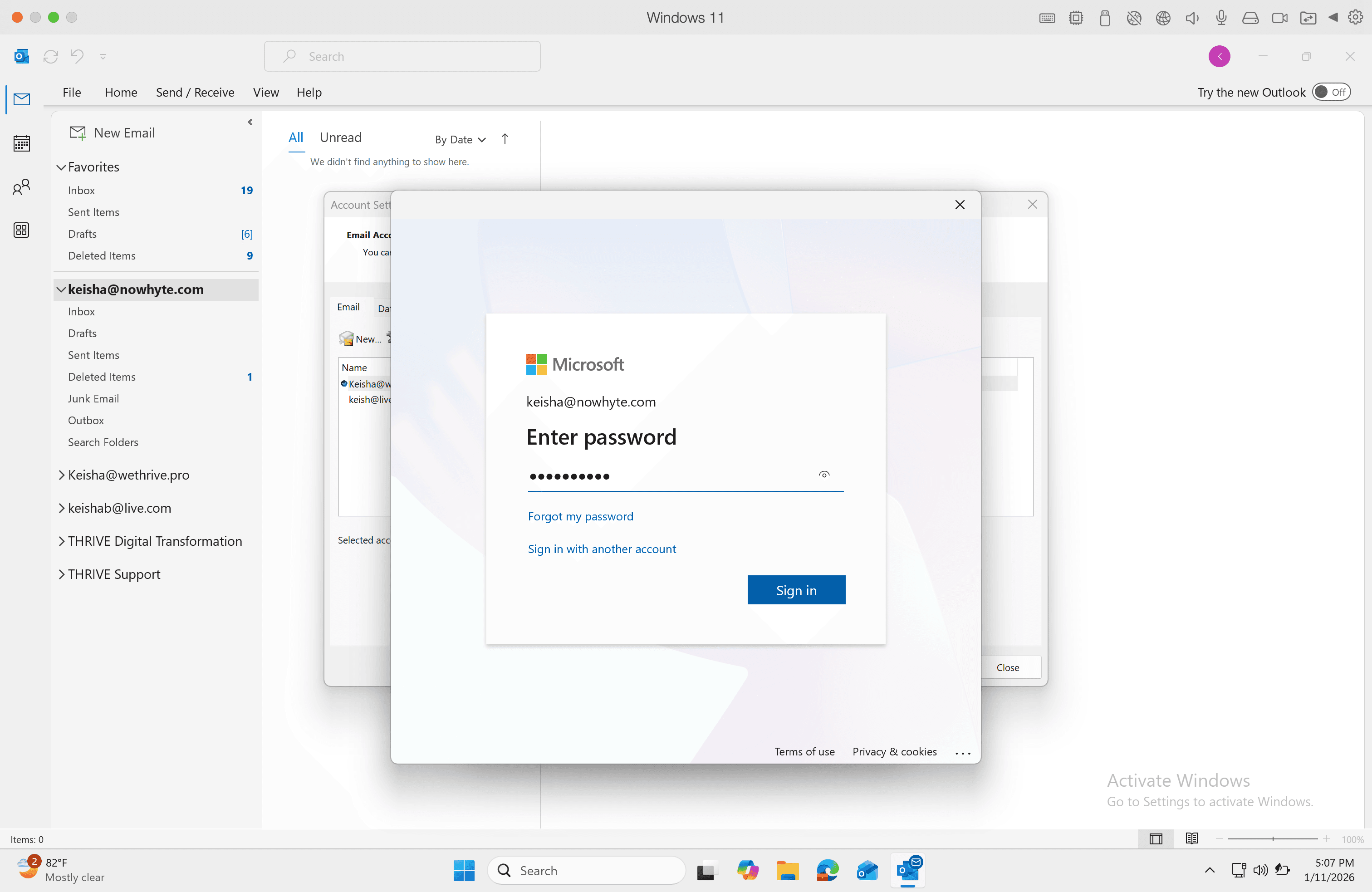 Step #24: Enter your new email password