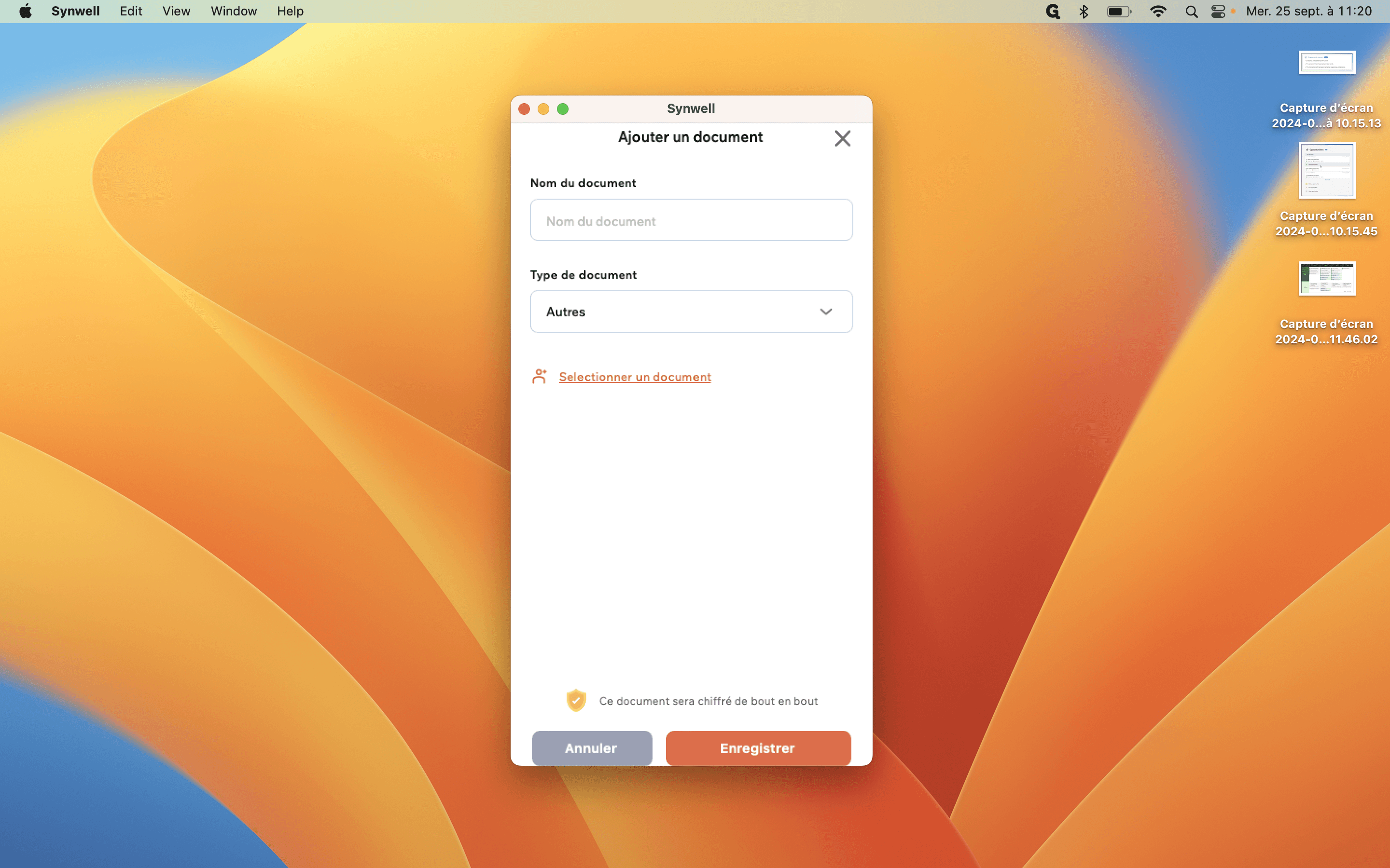 Step #27: Cliquez sur " Sélectionner un document"