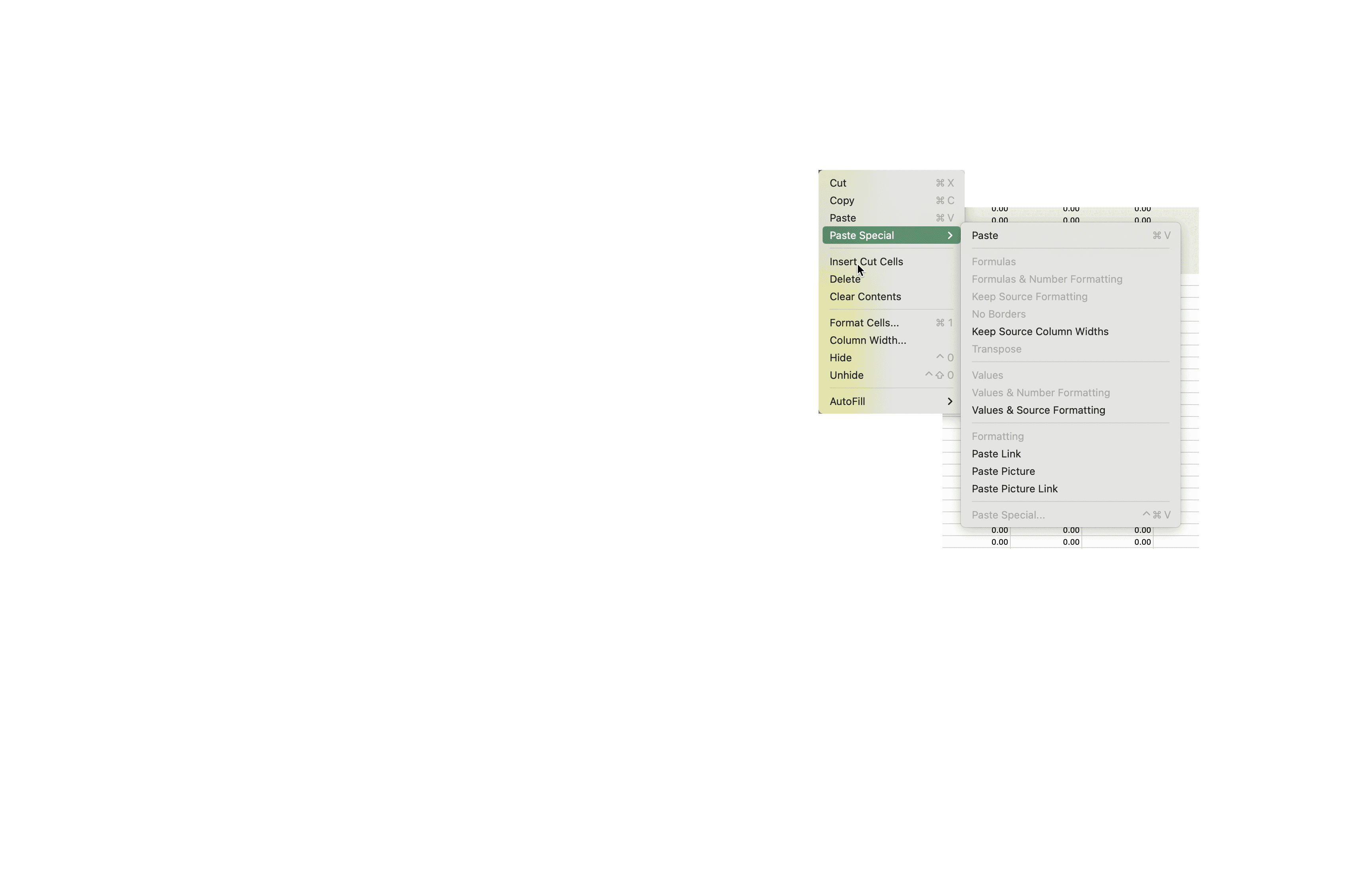 Step #137: Click on "Insert Cut Cells"