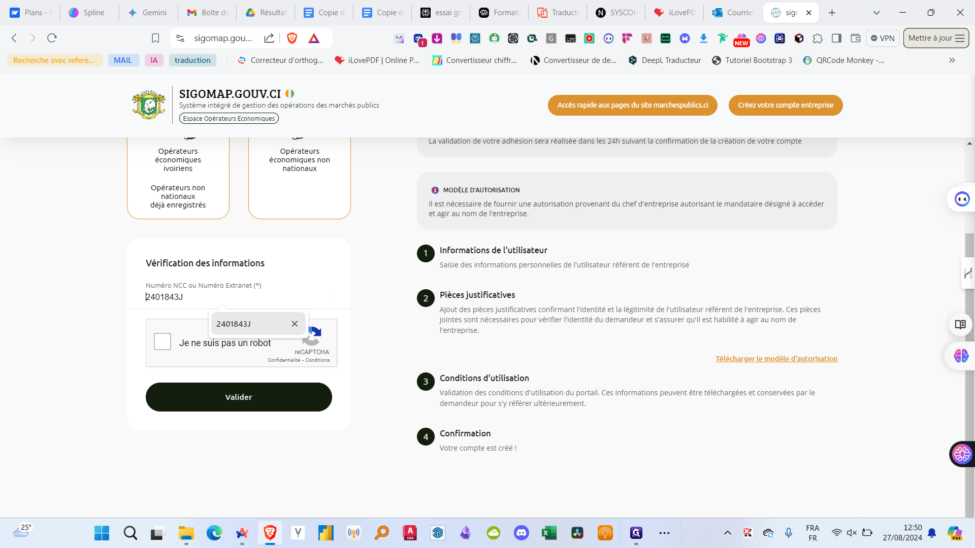 Step #6: Cliquez sur "2401843J"