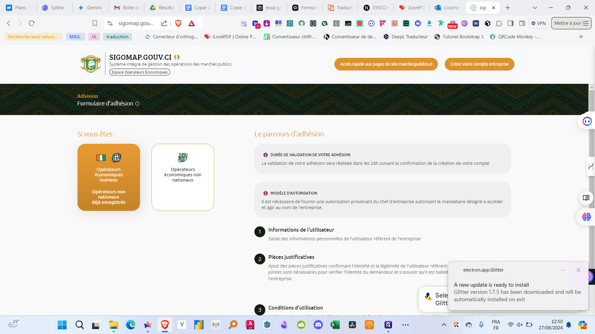 Step #3: Cliquez sur "Opérateurs non"