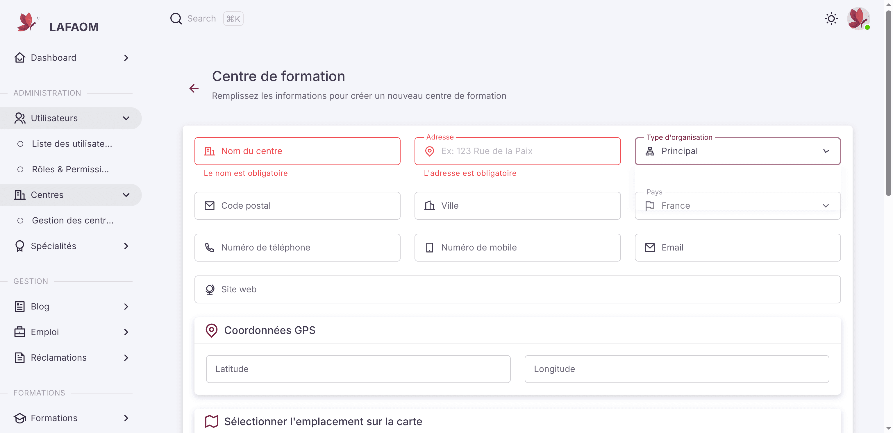 Step #23: Cliquez sur "Principal"