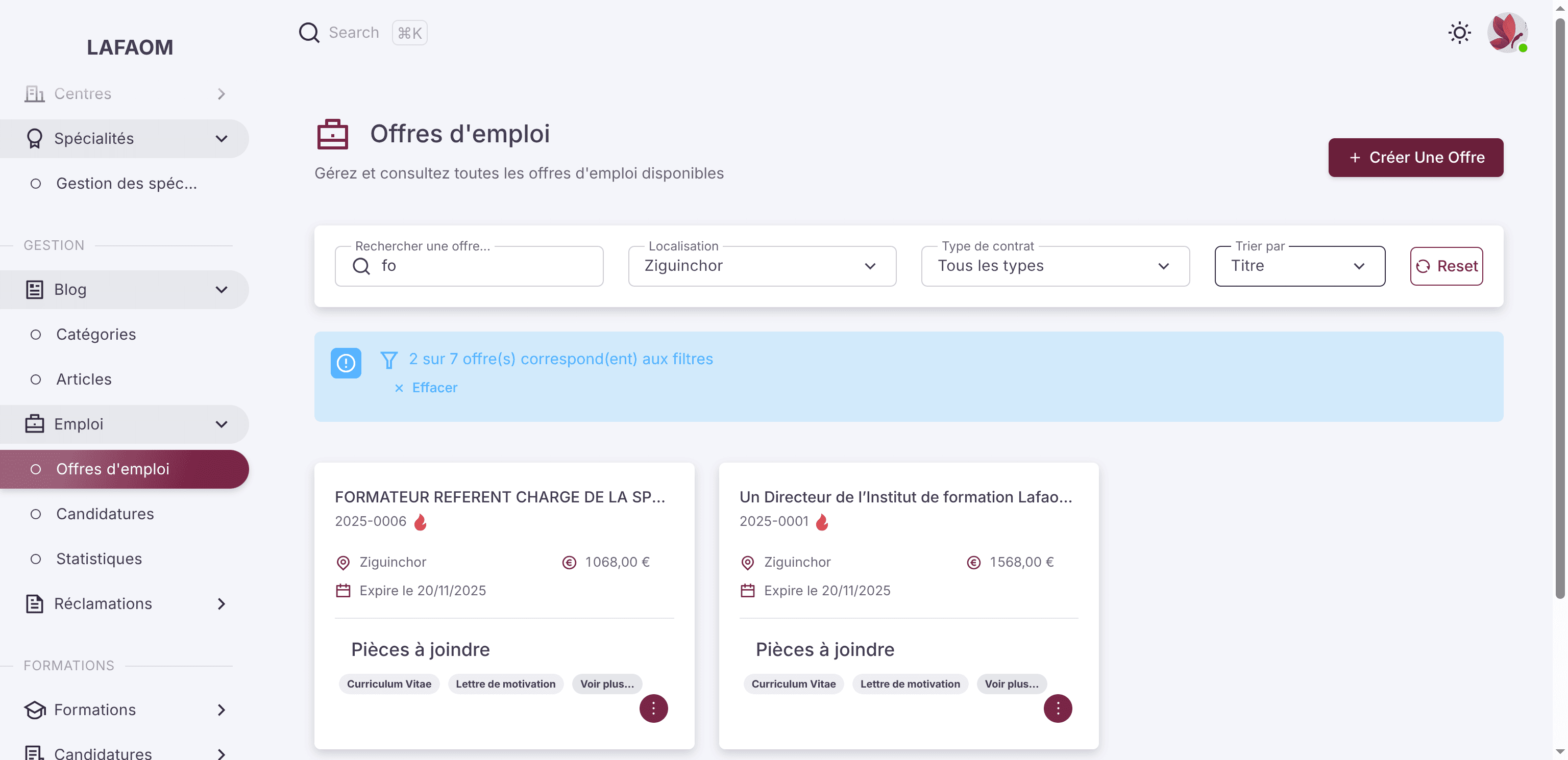 Step #66: Cliquez sur "+ Créer Une Offre"